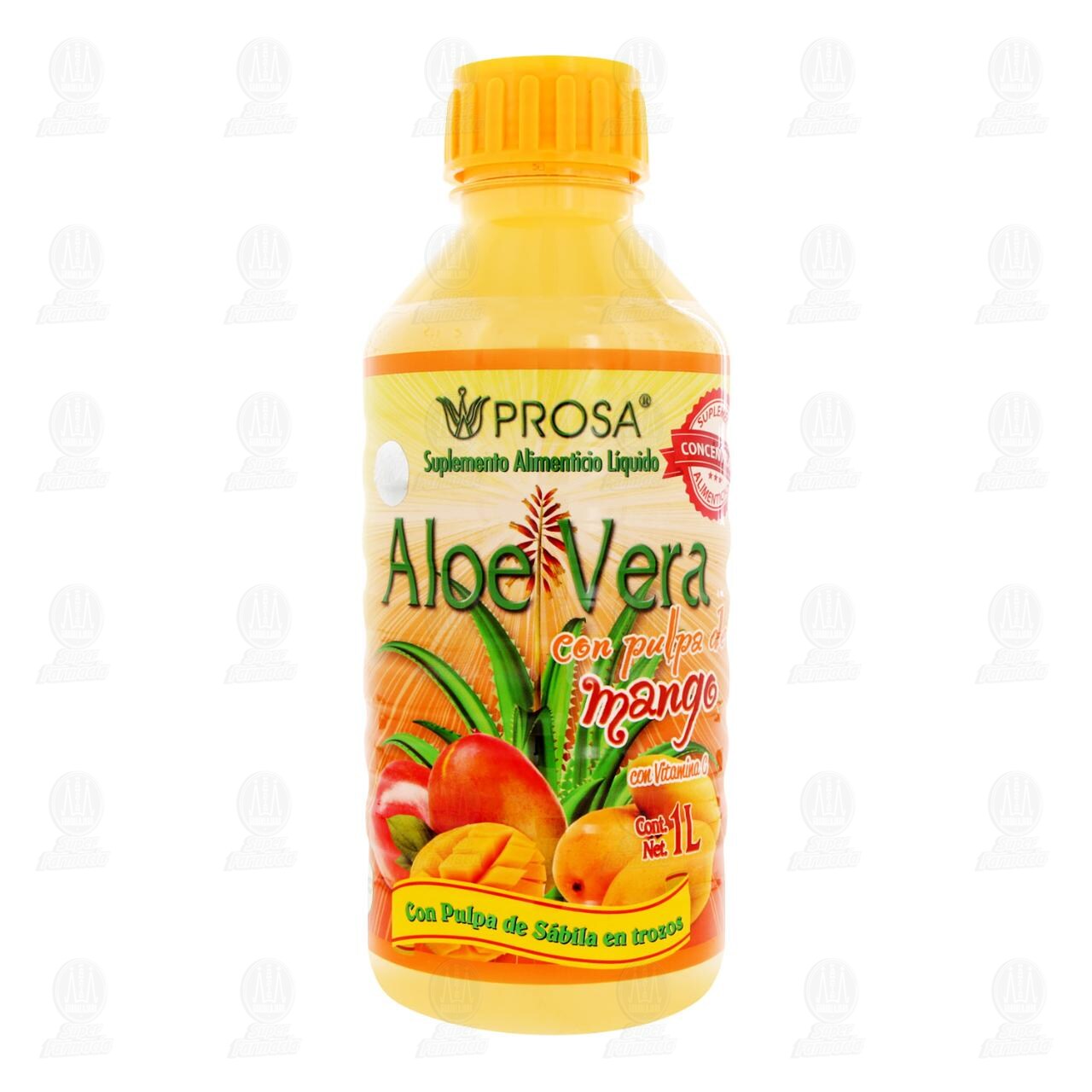 Aloe Vera Prosa con Pulpa de Mango, 1 l. image number 1