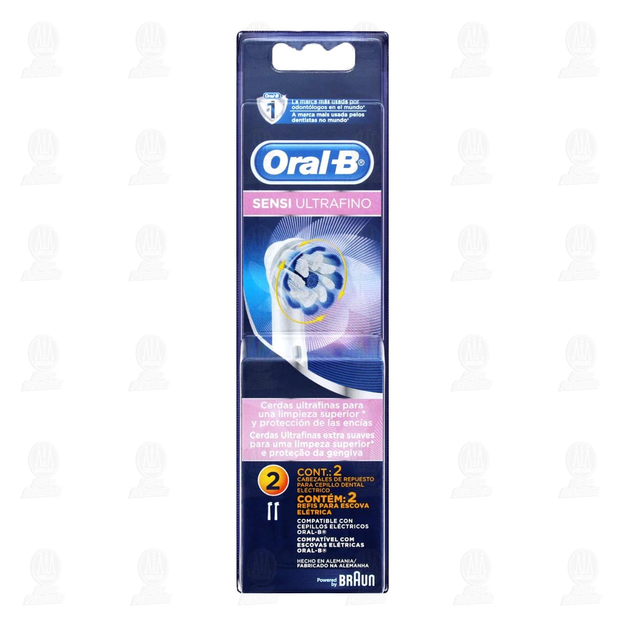 Imagen para Cabezales de Repuesto Para Cepillo Dental Eléctrico Oral-B Sensi Ultrafino, 1 pz.