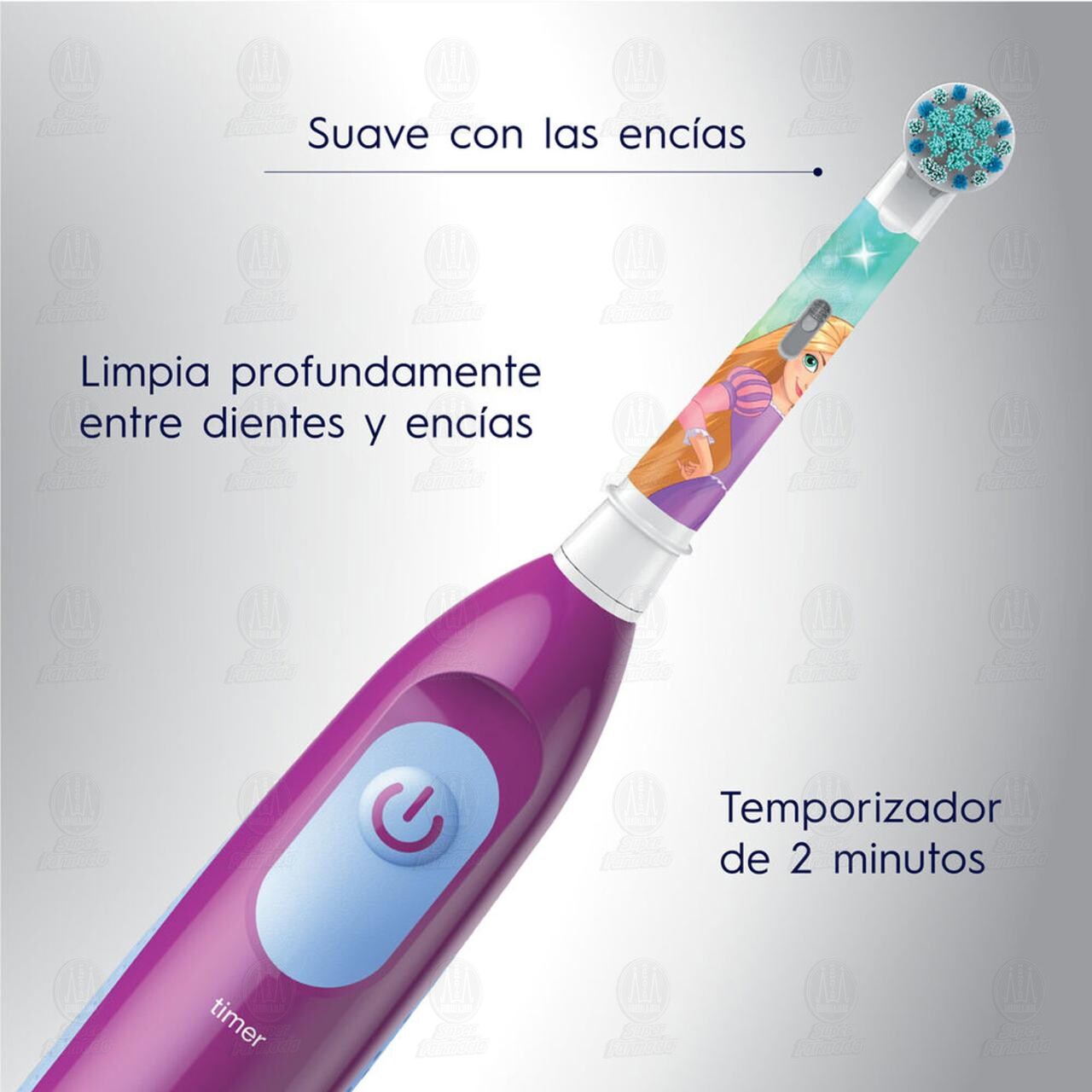 Cepillo de Dientes El&eacute;ctrico Oral-B Disney Princess, 1 pza. image number 4