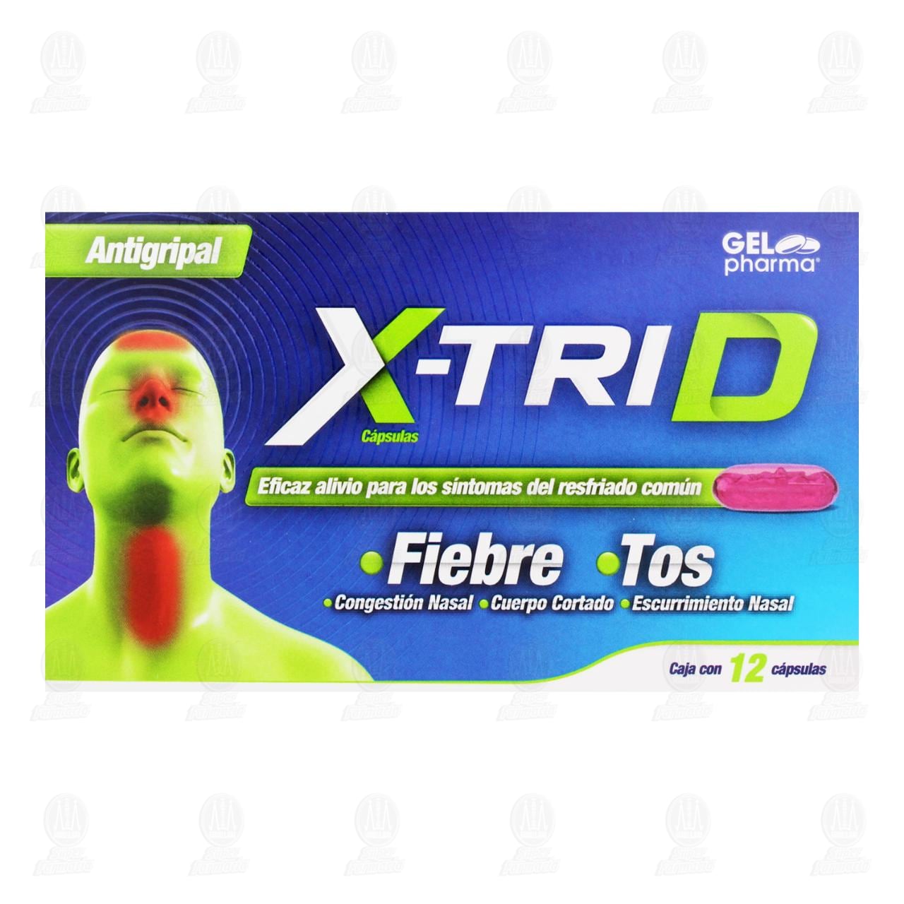 X-Trid 15mg/5mg/2mg/250mg, 12 c&aacute;psulas. image number 1