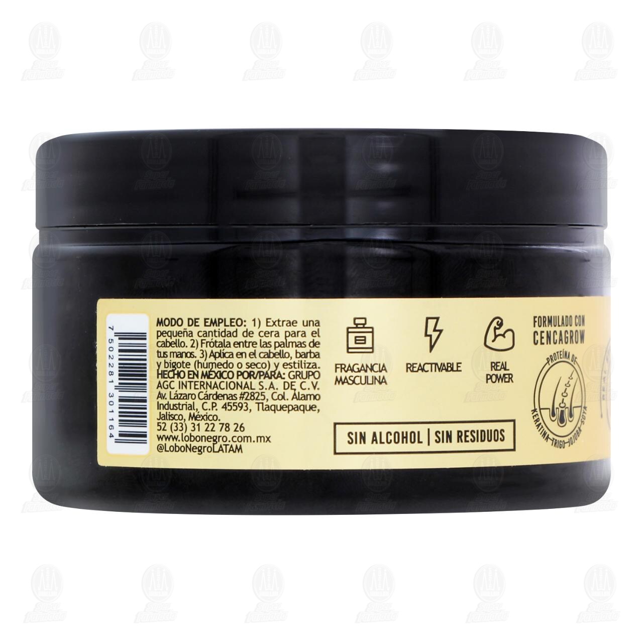 Cera Modeladora Lobo Negro Brillante, 85 gr. image number 2