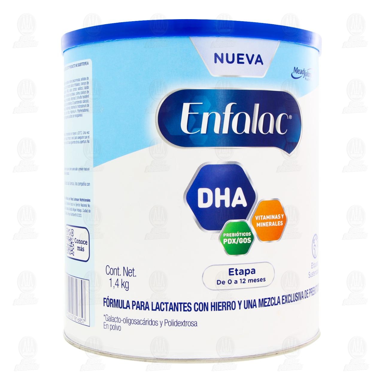 F&oacute;rmula Infantil Enfalac de 0 a 12 meses, 1.4 kg.