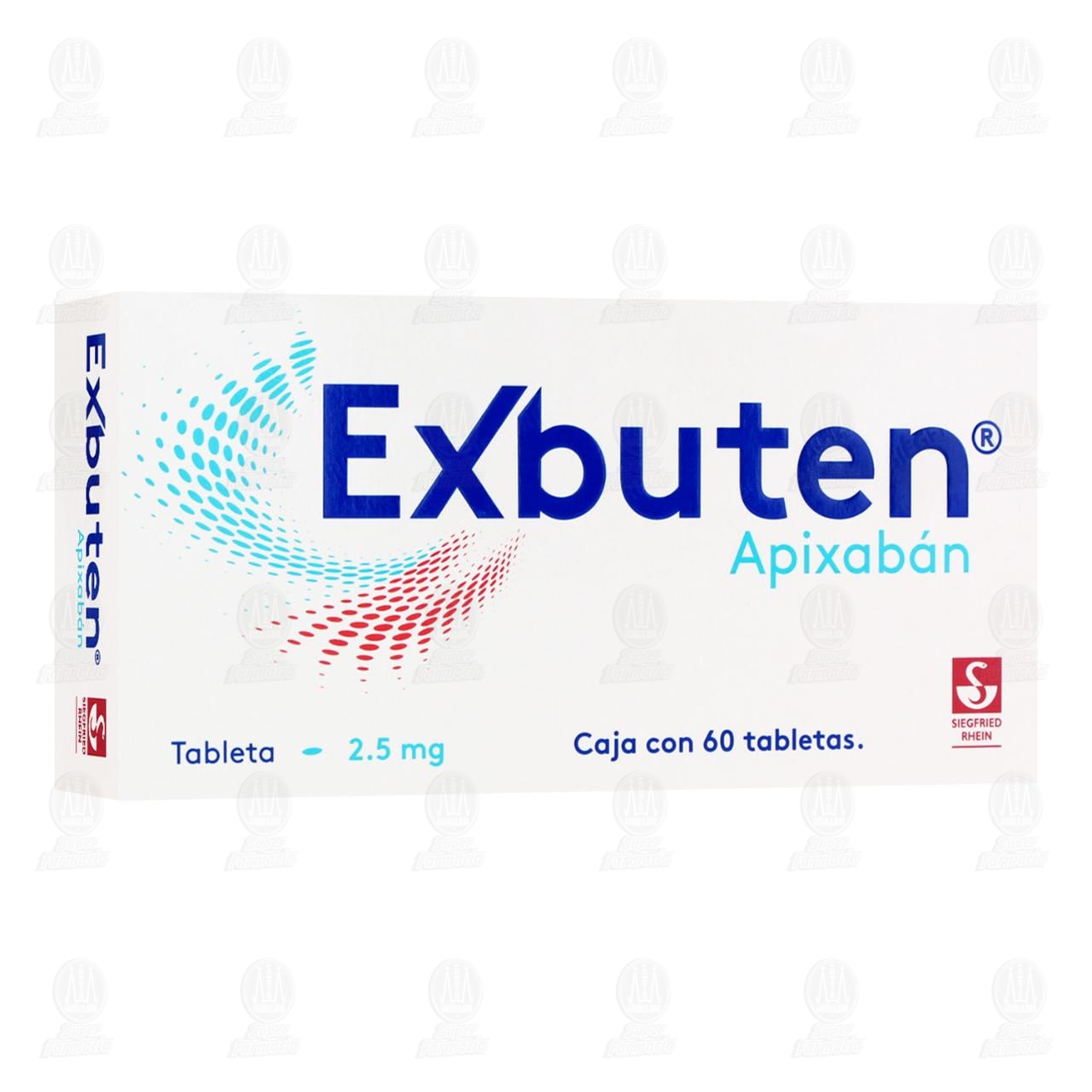 Imagen para Exbuten 2.5 mg, 60 Tabletas.