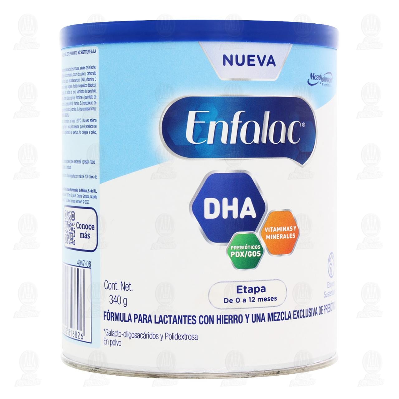 F&oacute;rmula Infantil Enfalac de 0 a 12 meses, 340 gr.
