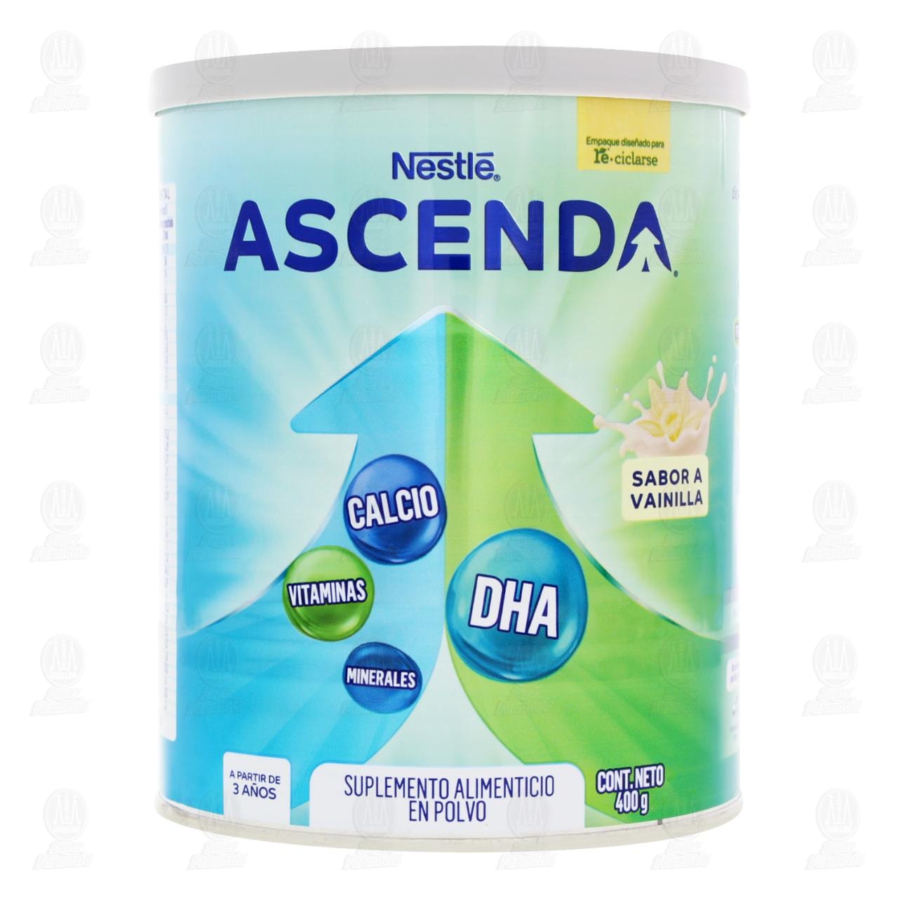 Suplemento Alimenticio Nestle Ascenda Sabor Vainilla en Polvo, 400 gr. image number 1