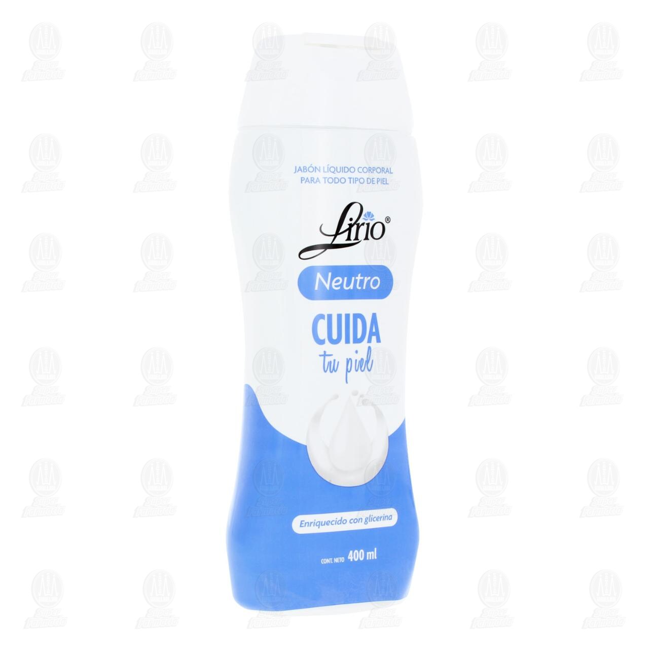 Jab&oacute;n L&iacute;quido Corporal Lirio Neutro Cuida tu Piel, 400 ml. image number 0