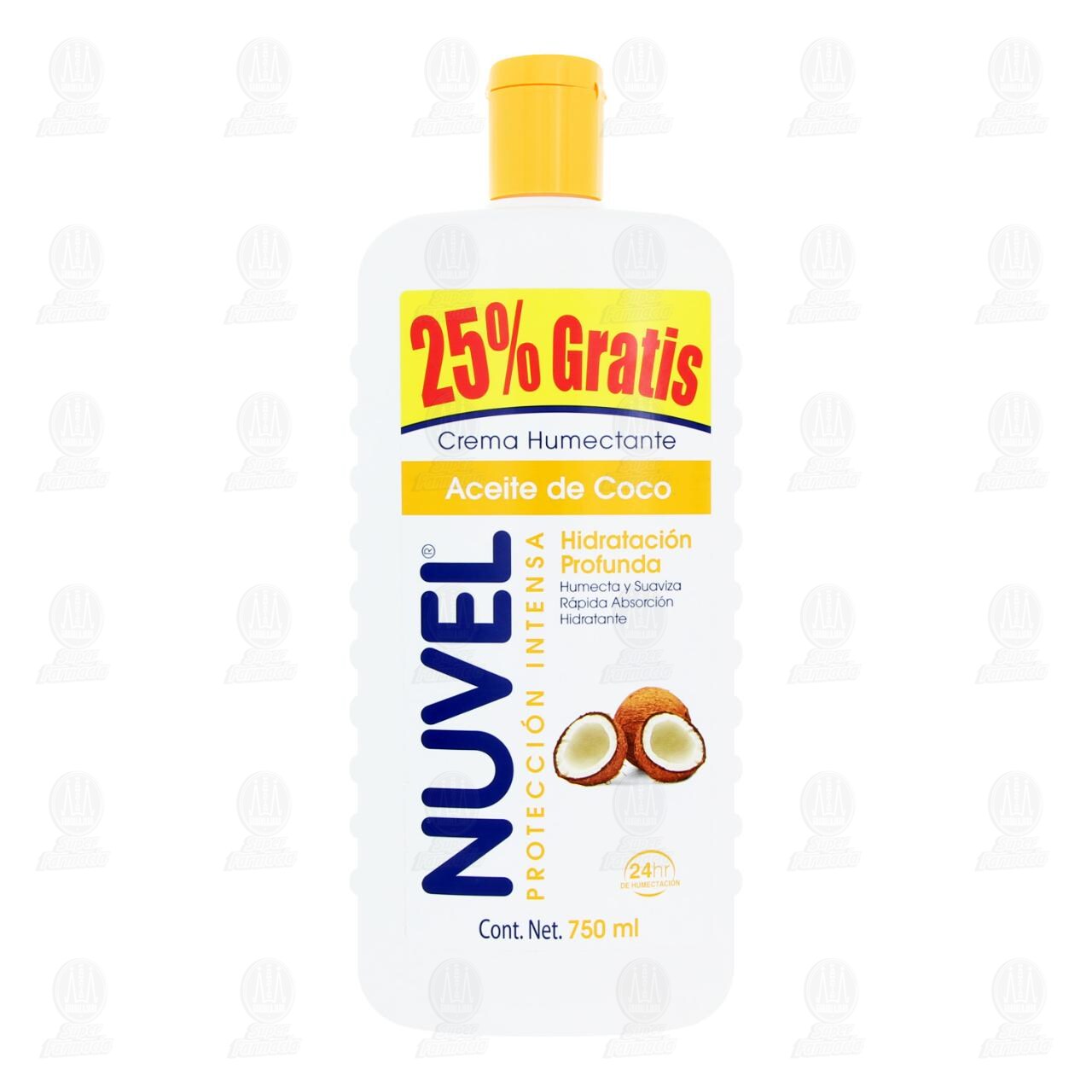 Crema Humectante Nuvel Aceite de Coco, 750 ml. image number 1