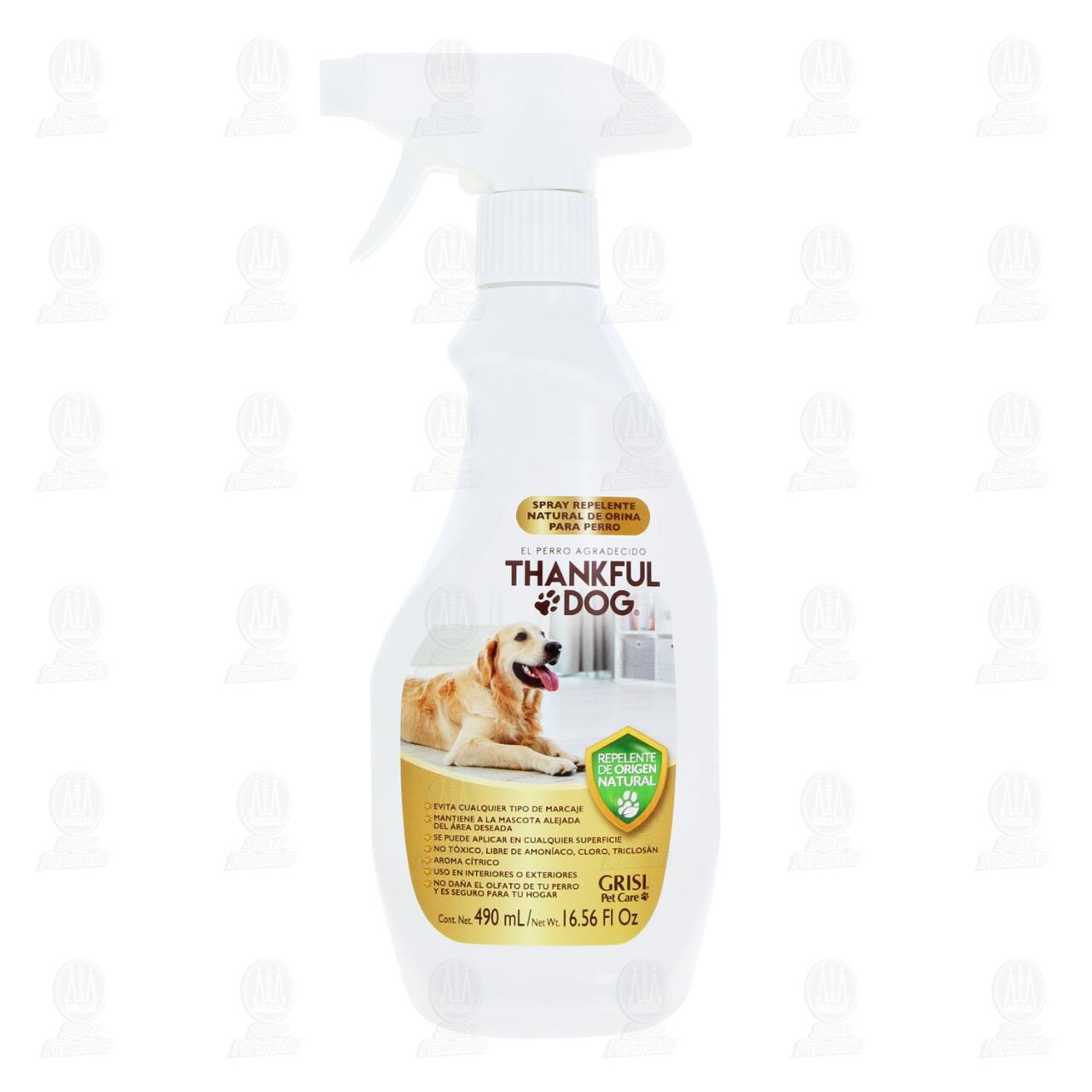 Spray Repelente Natural de Orina Para Perro Thankful Dog, 490 ml. image number 1