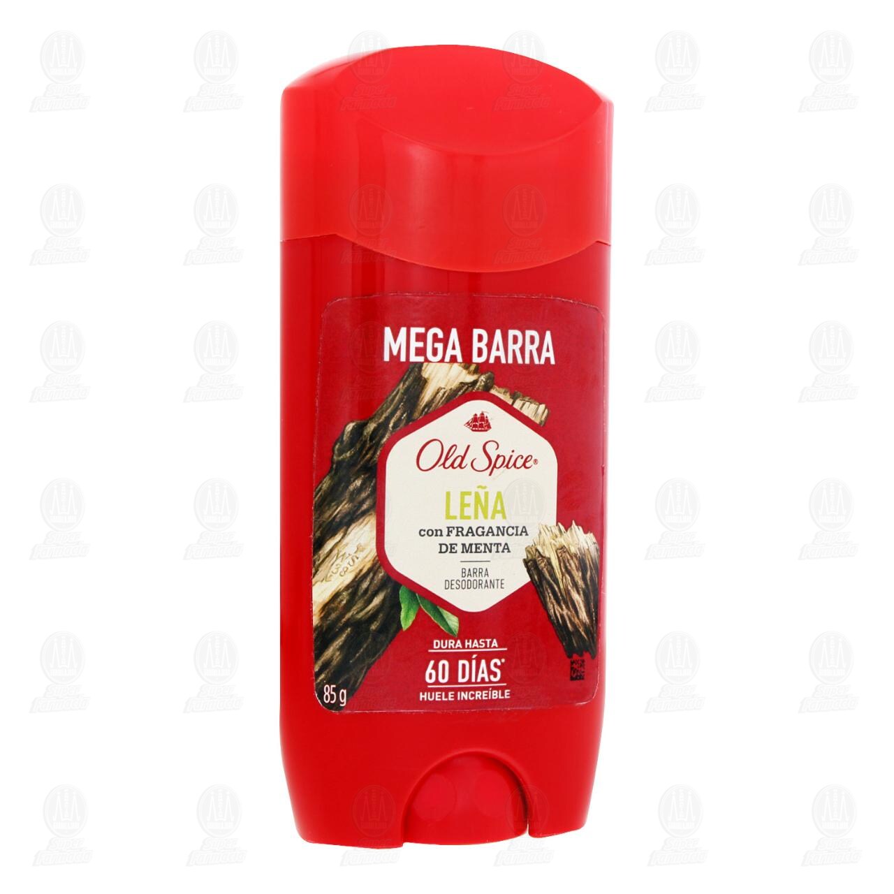 Desodorante Old Spice Le&ntilde;a con Fragancia de Menta en Barra, 85 gr.