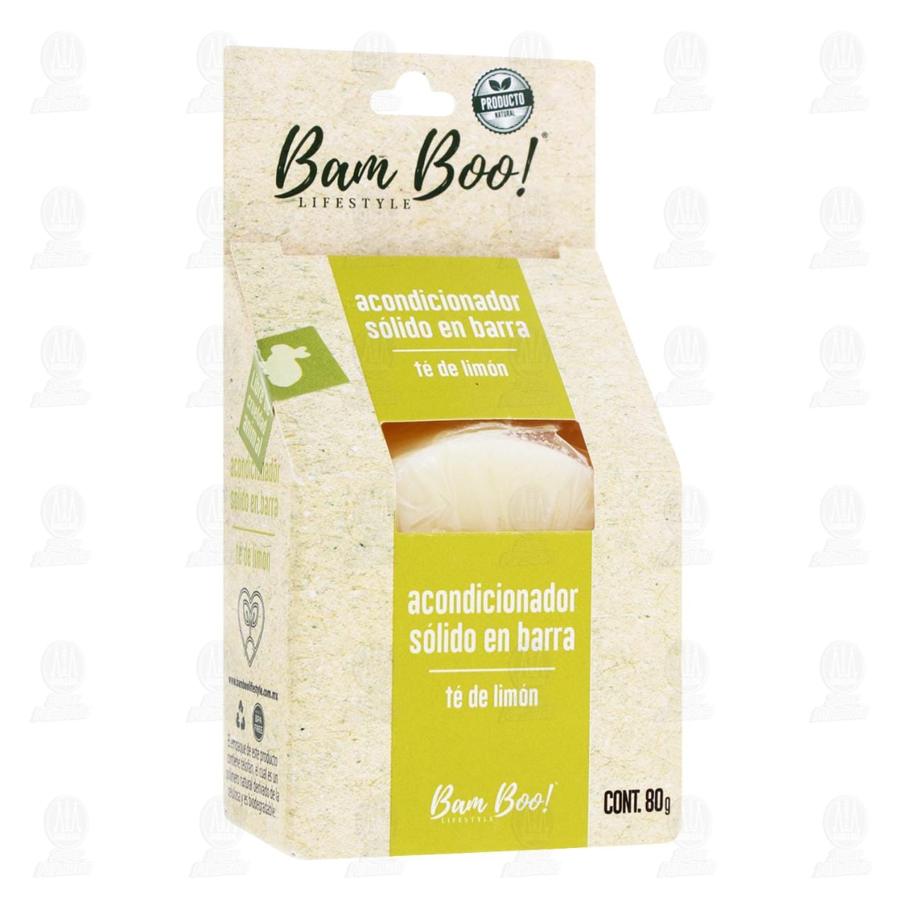 Imagen para Acondicionador Sólido en barra  Bam Boo Té de Limón, 80 gr.