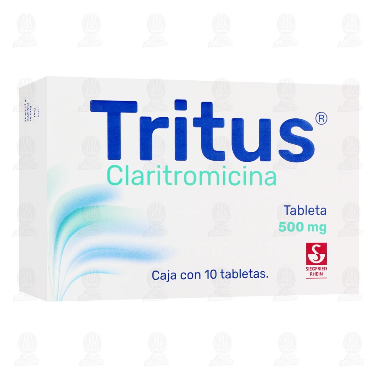 Tritus 500 mg, 10 Tabletas. image number 0