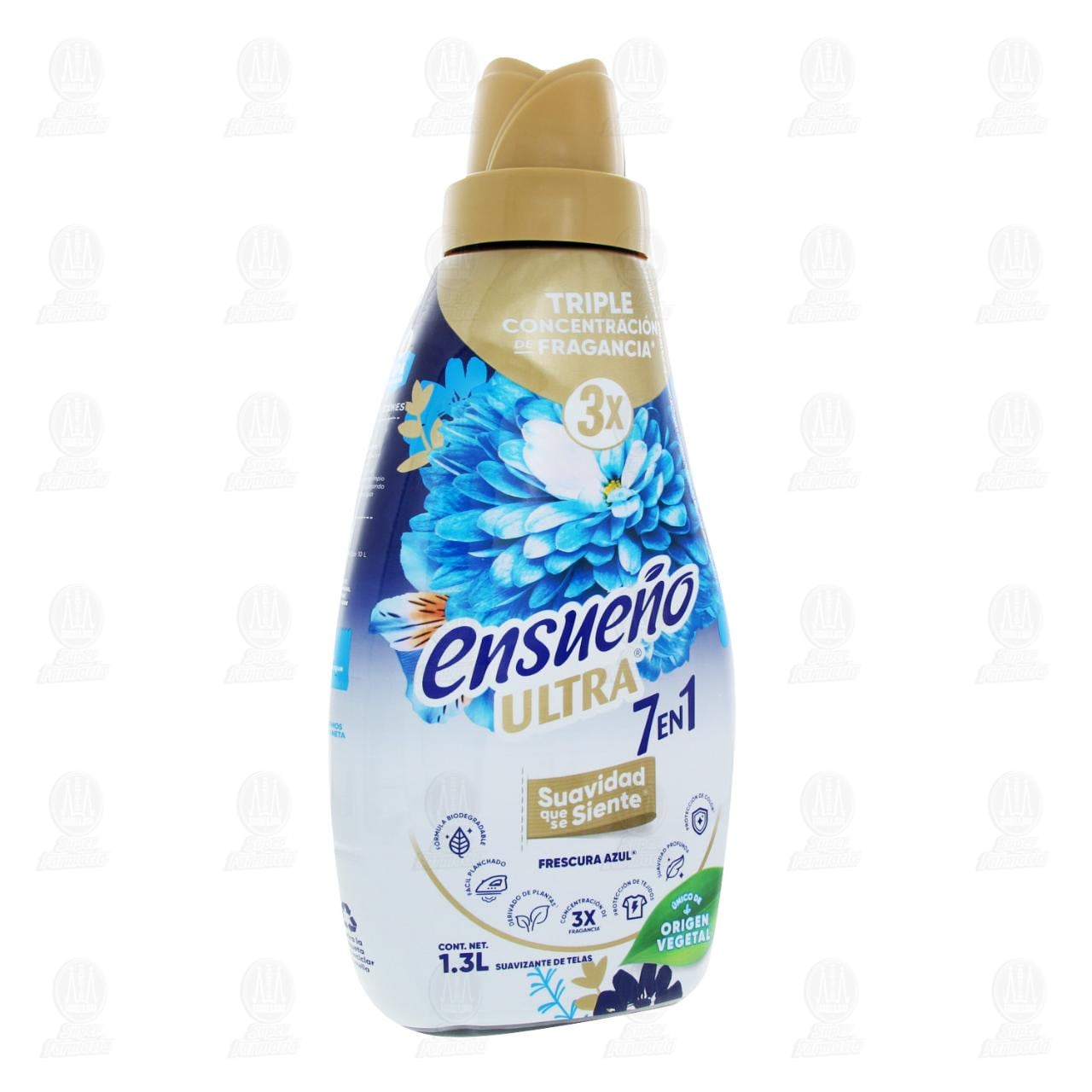 Imagen para Suavizante para Telas Ensueño Ultra 7 en 1 Frescura Azul, 1.3 l.