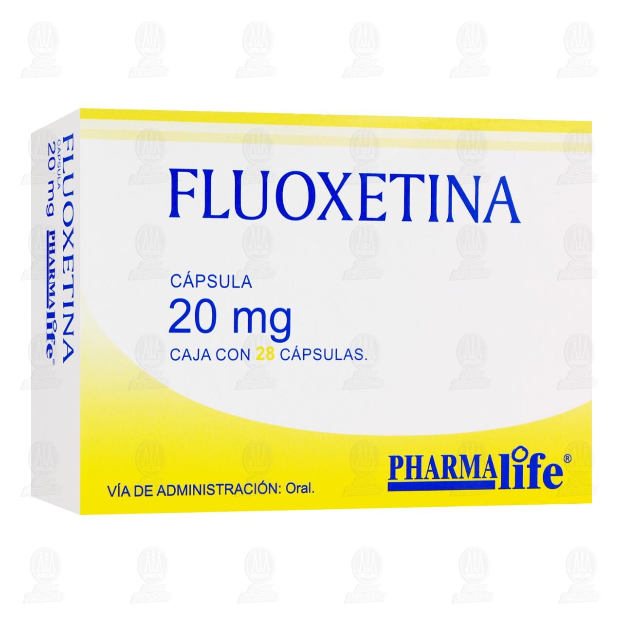 Fluoxetina 20 mg, 28 Cápsulas Pharmalife. image number 0