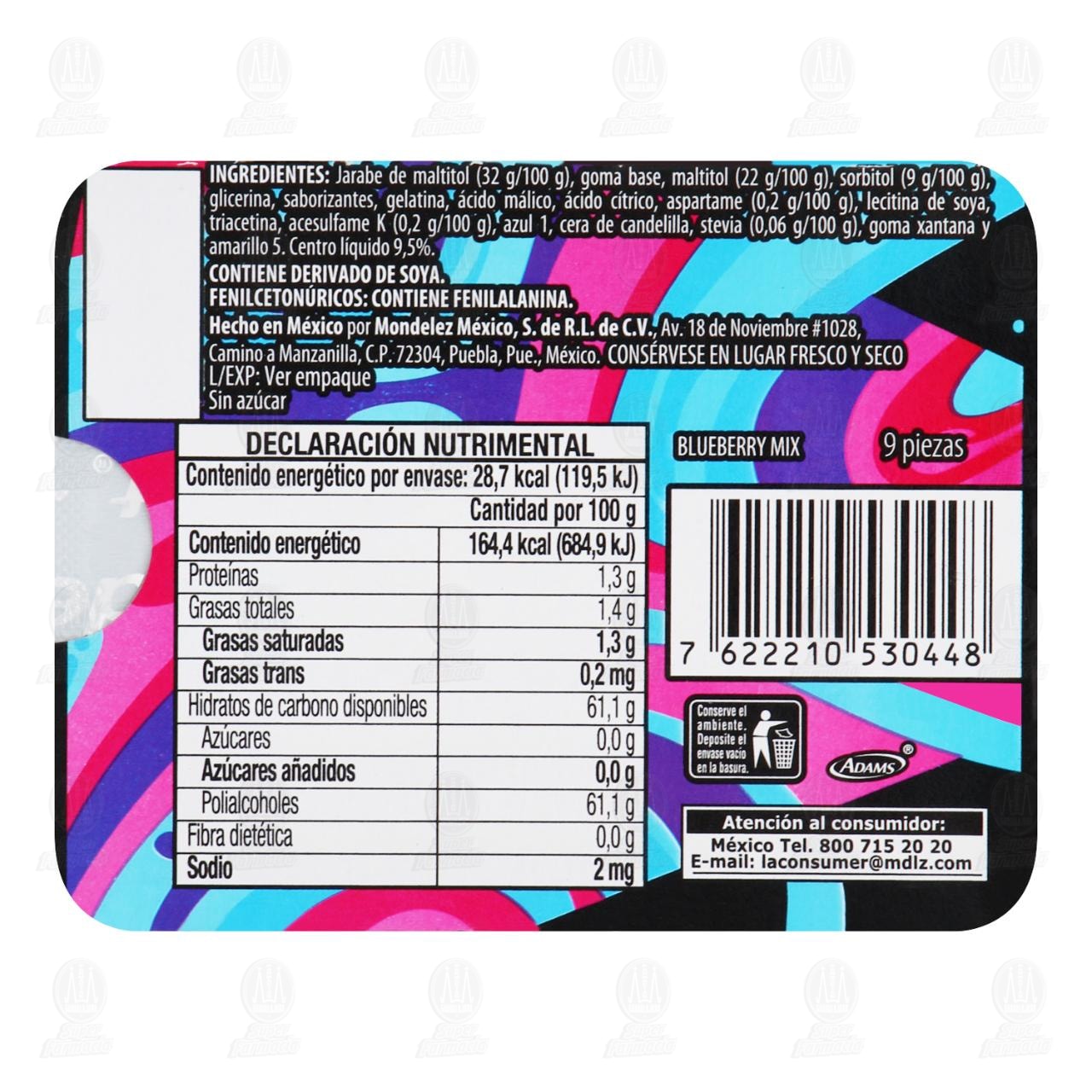 Goma de Mascar Trident X-Twist So Ver Berry, 17.46 gr. image number 1