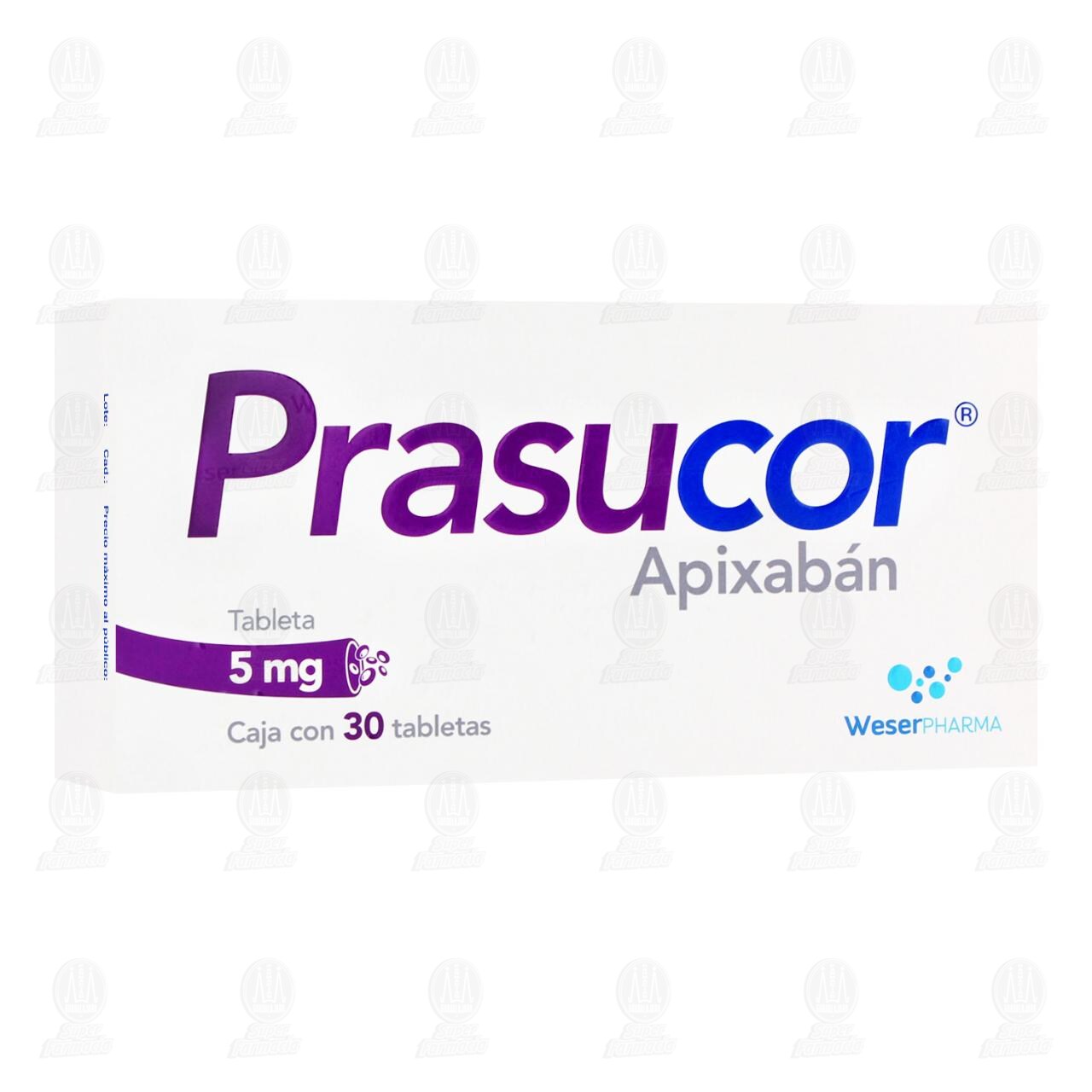 Prasucor 5 mg, 30 Tabletas. image number 0