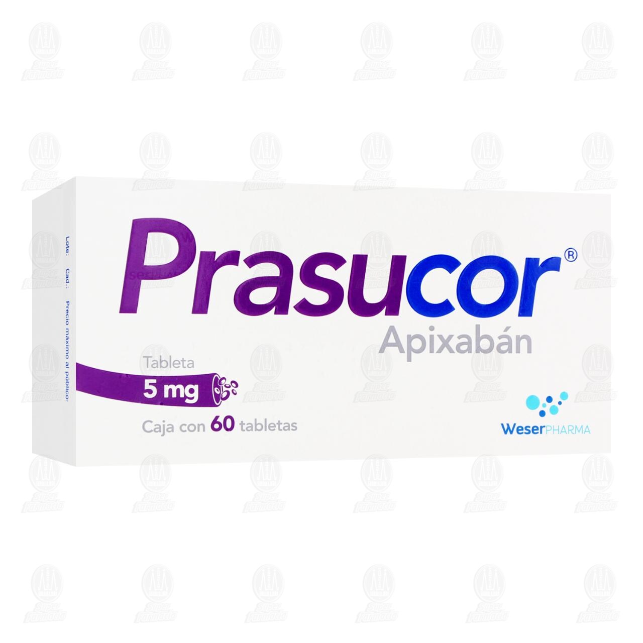 Prasucor 5 mg, 60 Tabletas. image number 0