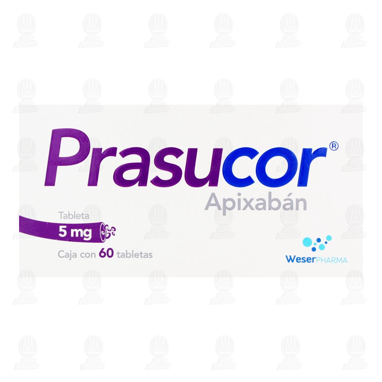 Prasucor 5 mg, 60 Tabletas. image number 1