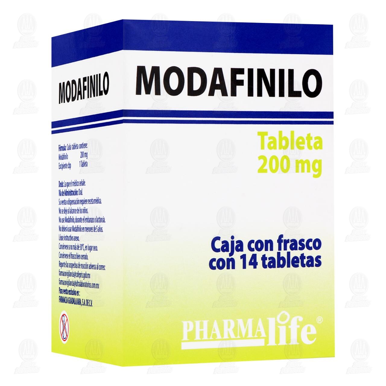Modafinilo 200 mg, 14 Tabletas Pharmalife.
