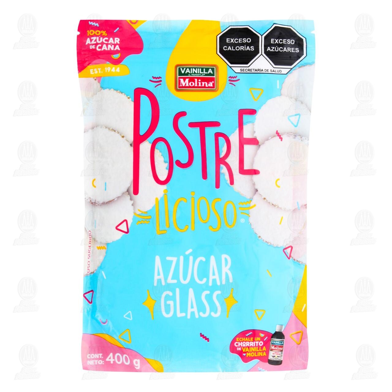 Azúcar Glass Postrelicioso, 400 gr.