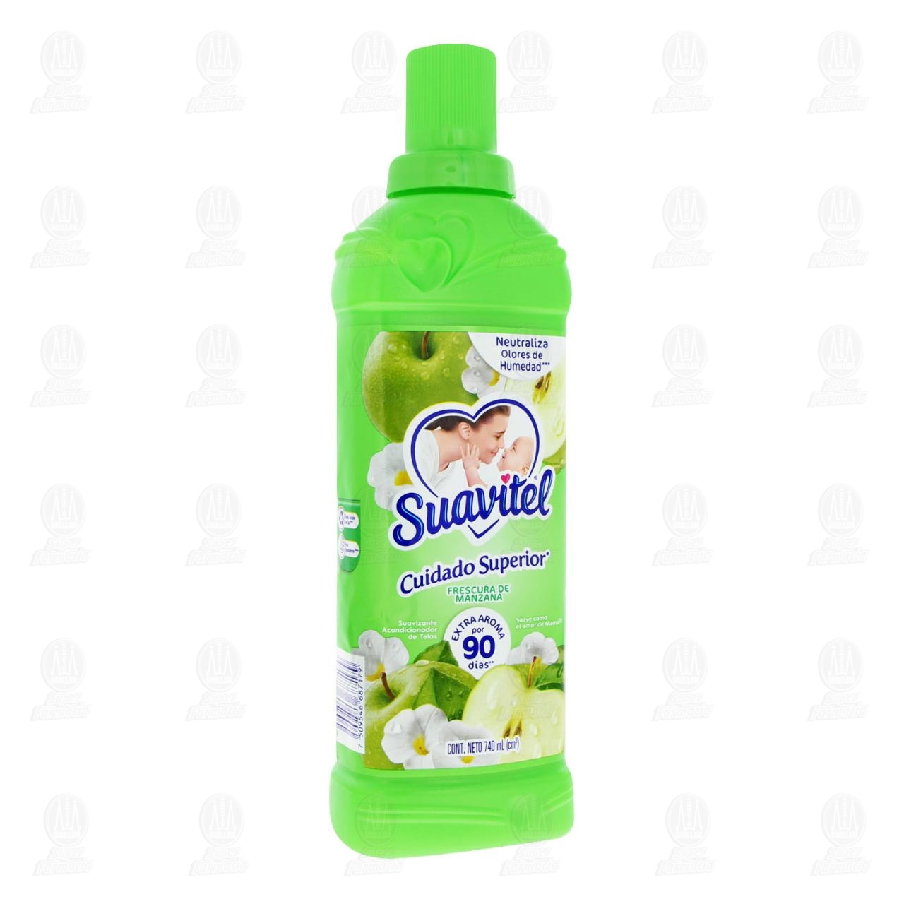 Imagen para Suavizante de Telas Suavitel Cuidado Superior Frescura de Manzana, 740 ml.