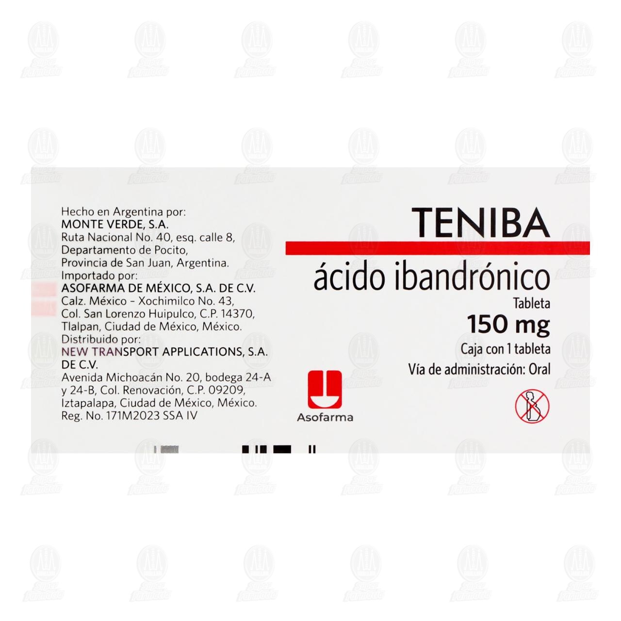 Teniba 150 mg, 1 Tableta. image number 2