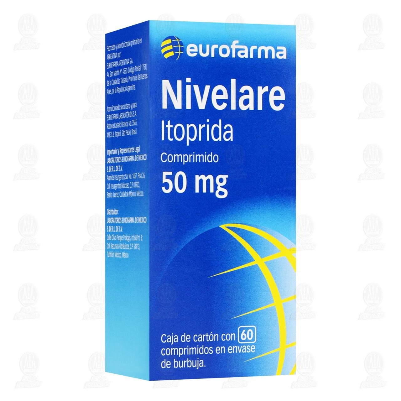 Nivelare 50 mg, 60 Tabletas. image number 0