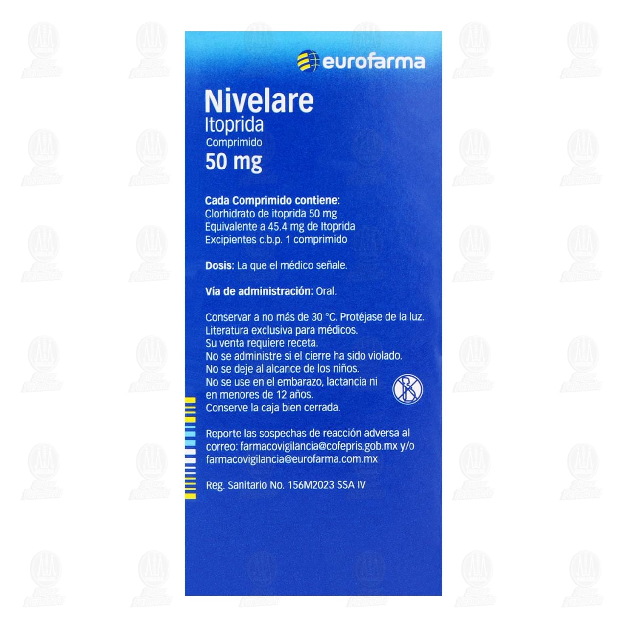 Nivelare 50 mg, 60 Tabletas. image number 2