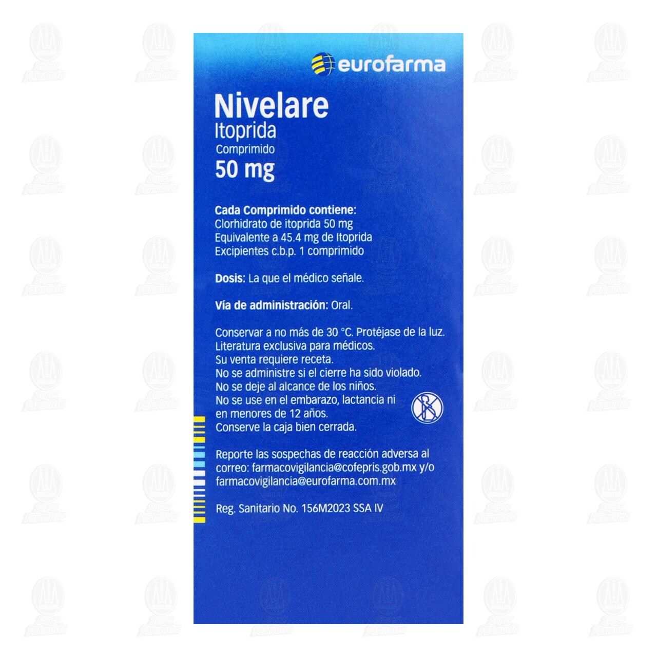 Nivelare 50 mg, 60 Tabletas. image number 2