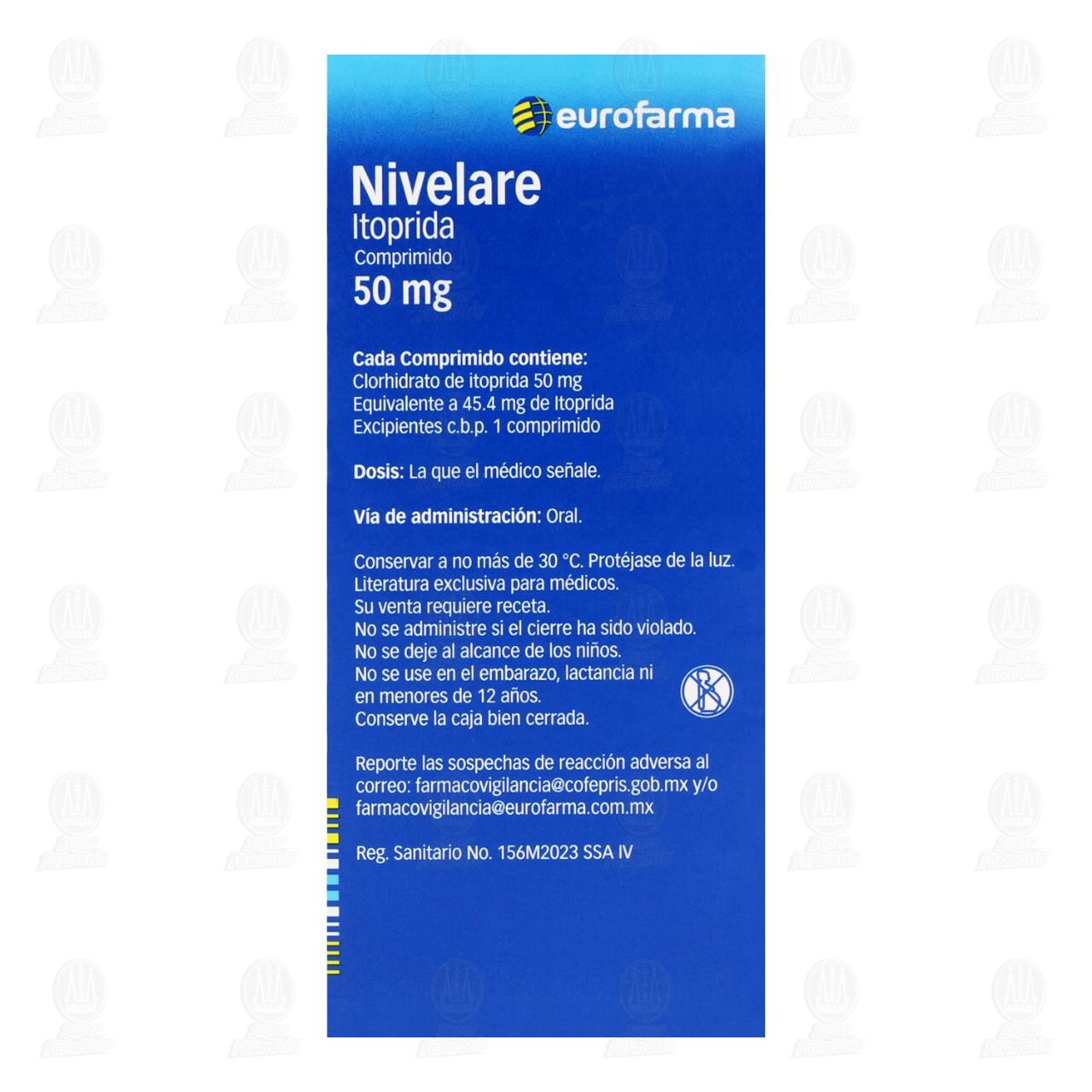 Nivelare 50 mg, 30 Tabletas. image number 2