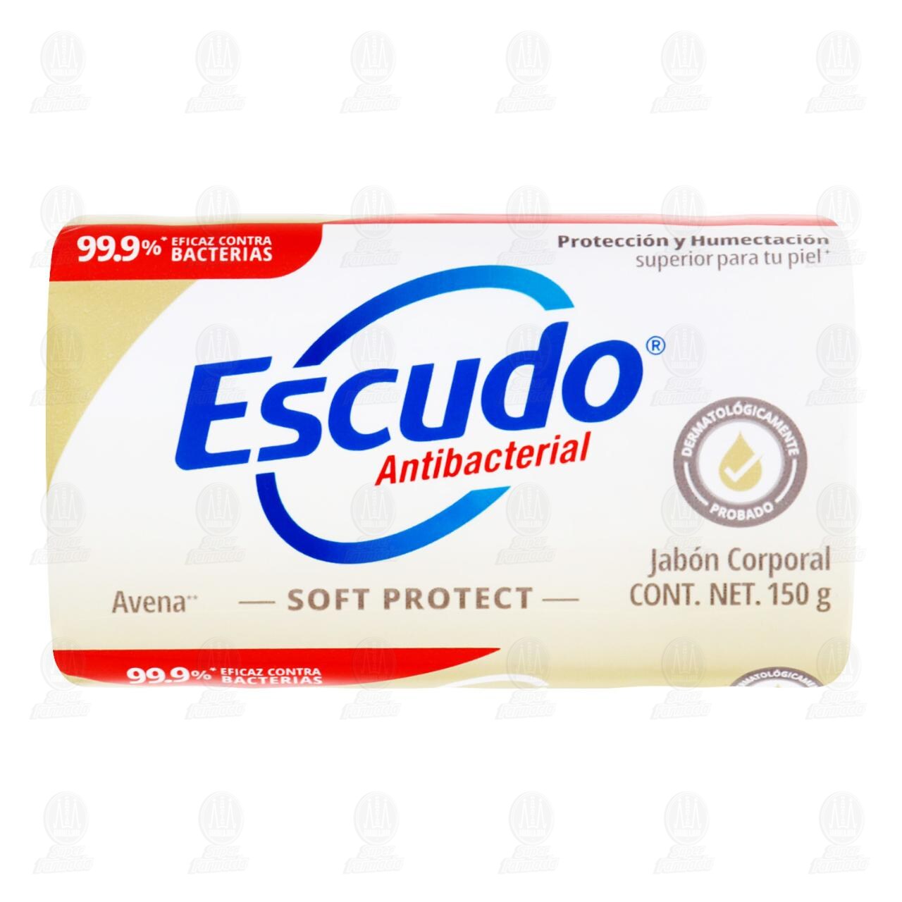 Jab&oacute;n Corporal Escudo Antibacterial Soft Protect Avena, 150 gr.