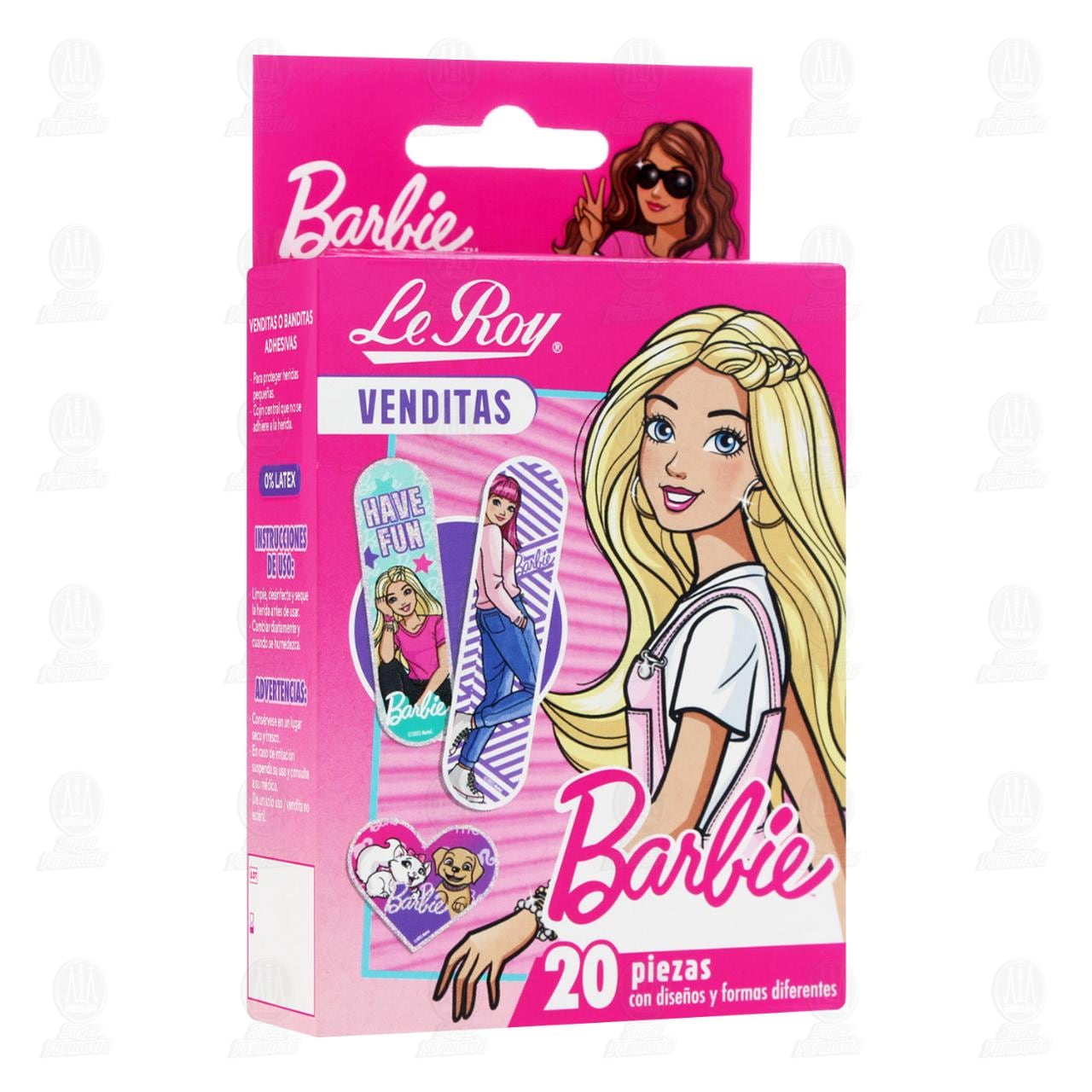 Imagen para Venditas Le Roy Barbie con Diseños y Formas Diferentes, 20 pzas.