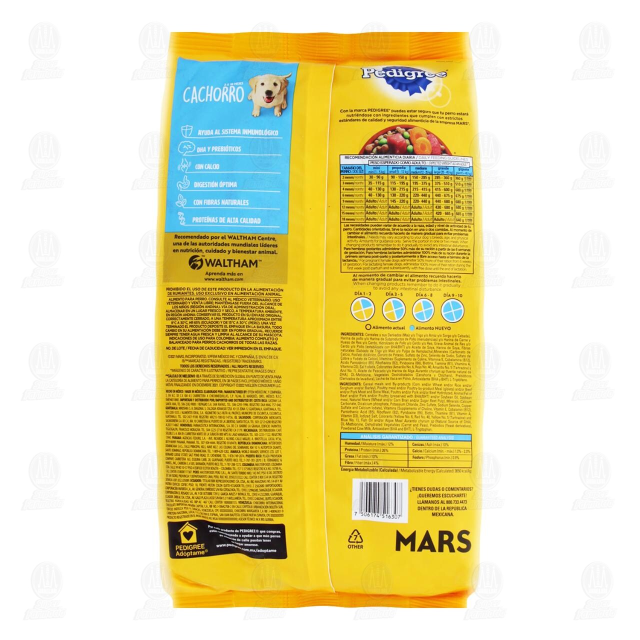 Pedigree Alimento seco para Perros Cachorros de Todas las Razas con Res y Vegetales, 2.250 Kg. image number 1