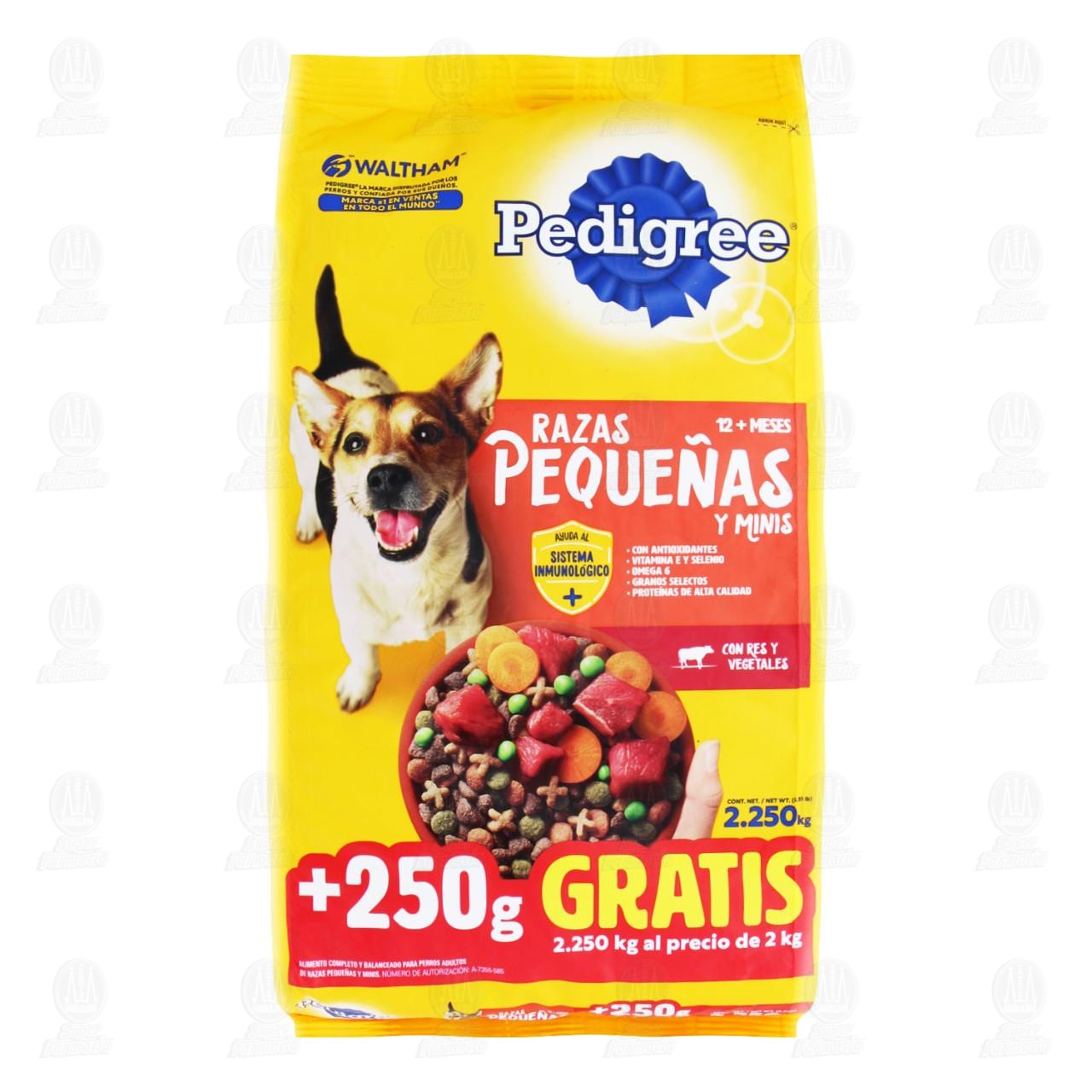 Imagen para Pedigree Alimento seco para Perros Adultos de Razas Pequeñas y minis con Res y Vegetales, 2.250 Kg.