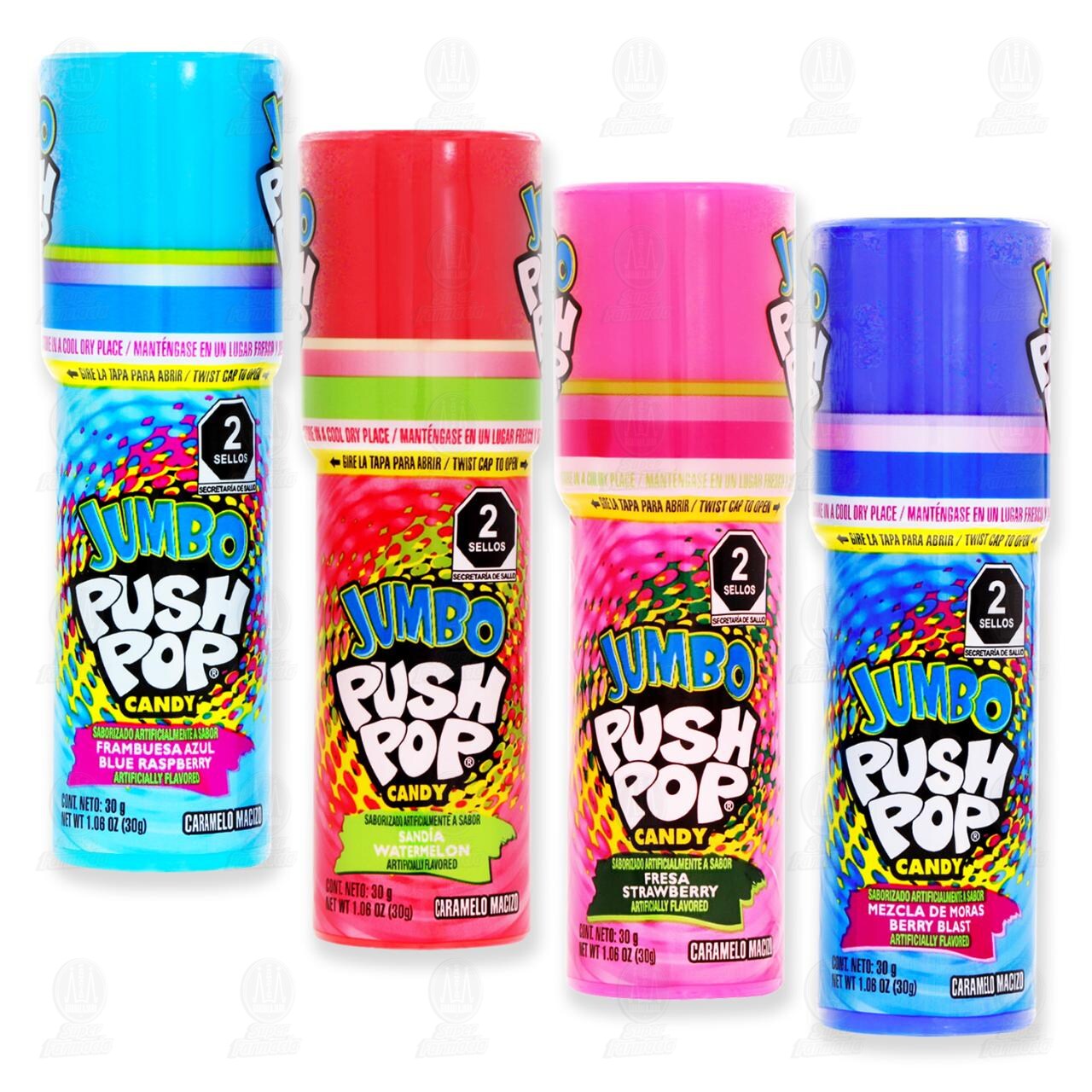 Caramelo Push Pop Jumbo Varios Sabores, 30 gr. image number 2