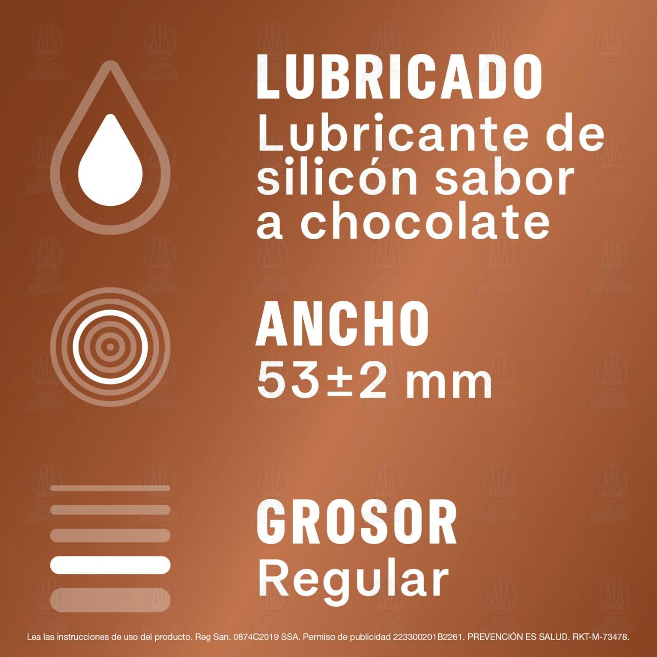 Sico Play Sabor Chocolate, 3 Condones. image number 2