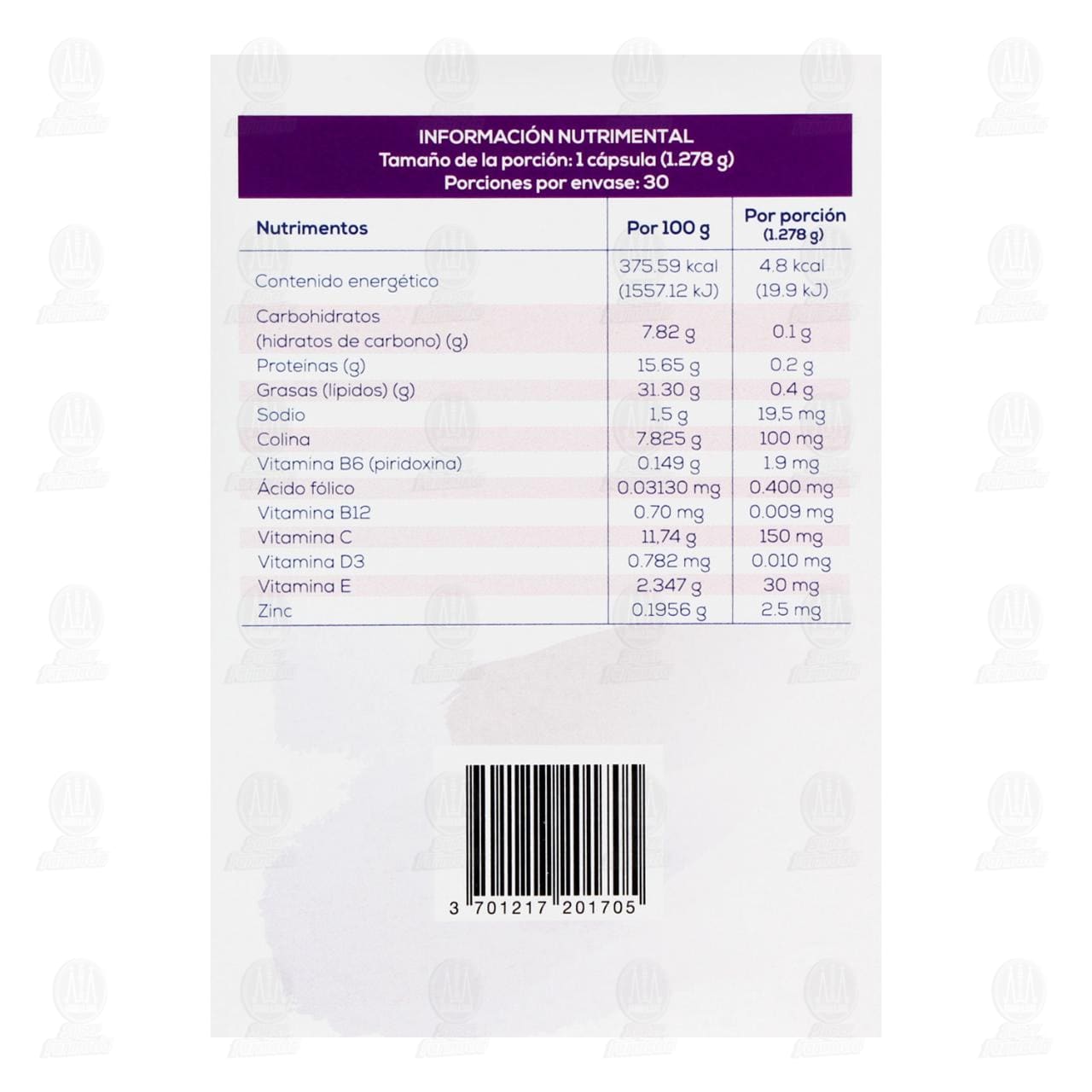 Ogestan-Pre Suplemento Alimenticio, 30 C&aacute;psulas. image number 2