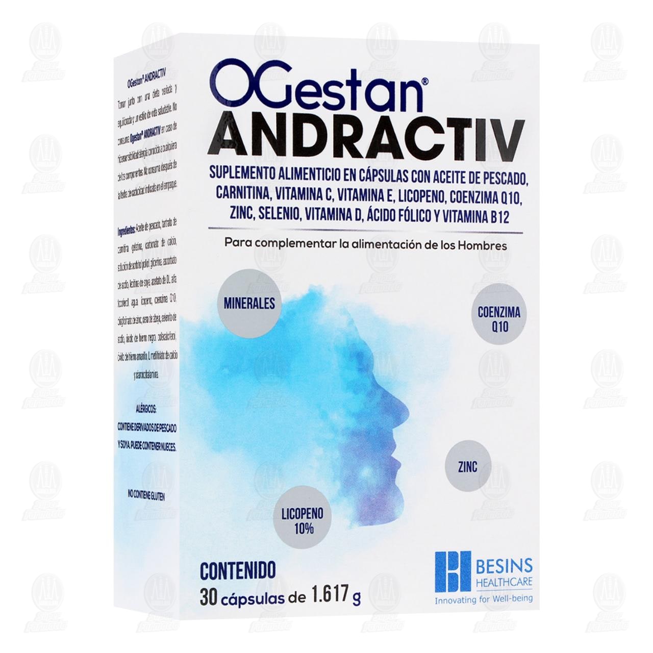Ogestan Andractiv Suplemento Alimenticio, 30 C&aacute;psulas. image number 0