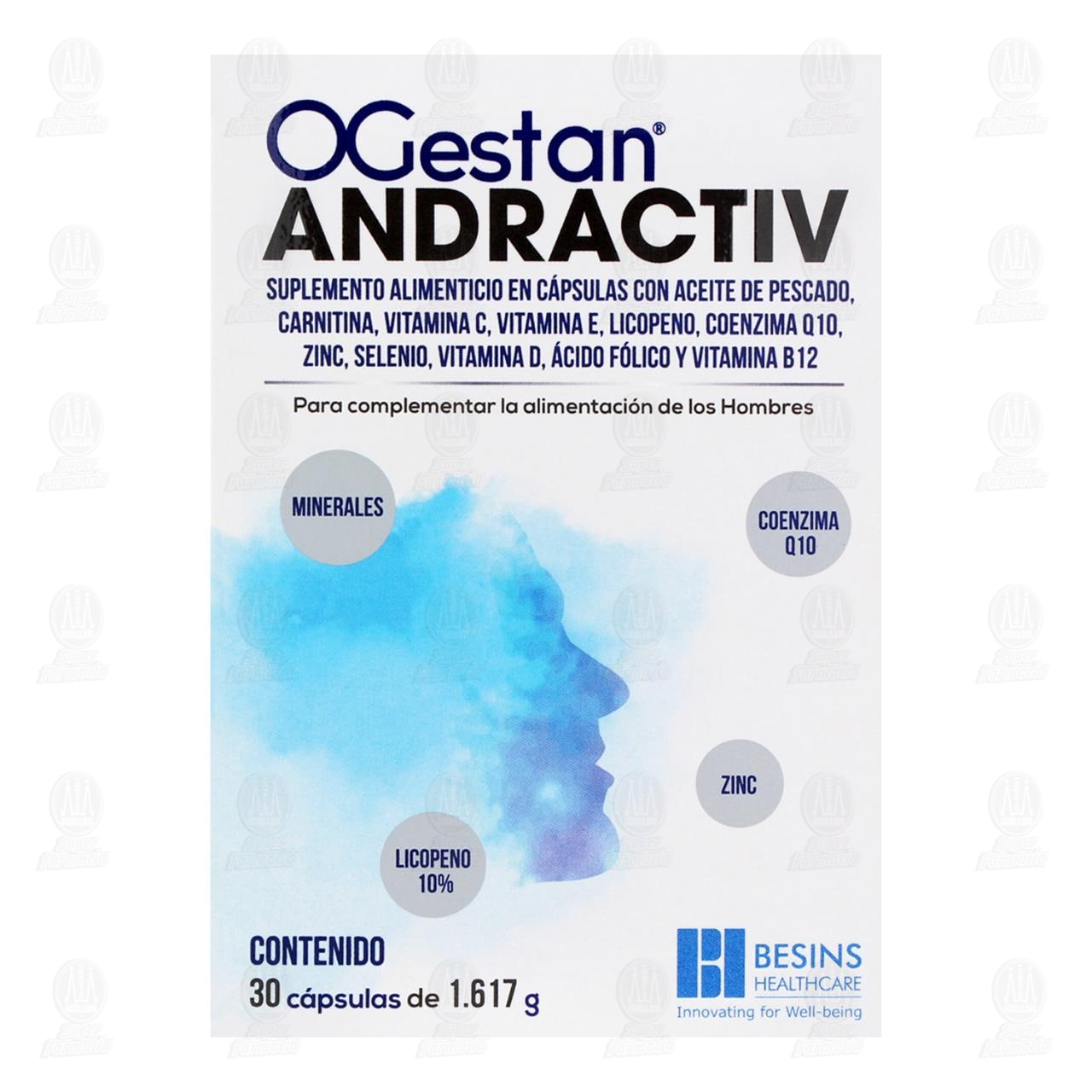 Ogestan Andractiv Suplemento Alimenticio, 30 C&aacute;psulas. image number 1