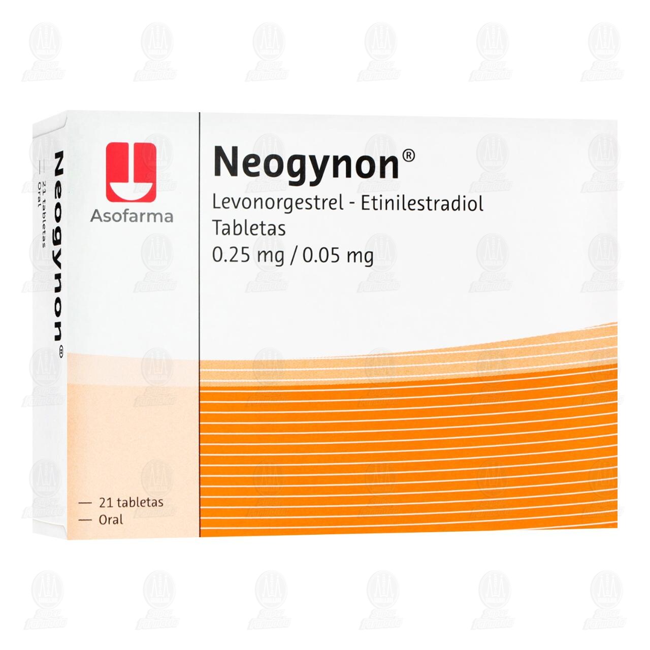 Neogynon 0.25mg/0.05mg, 21 Tabletas. image number 0