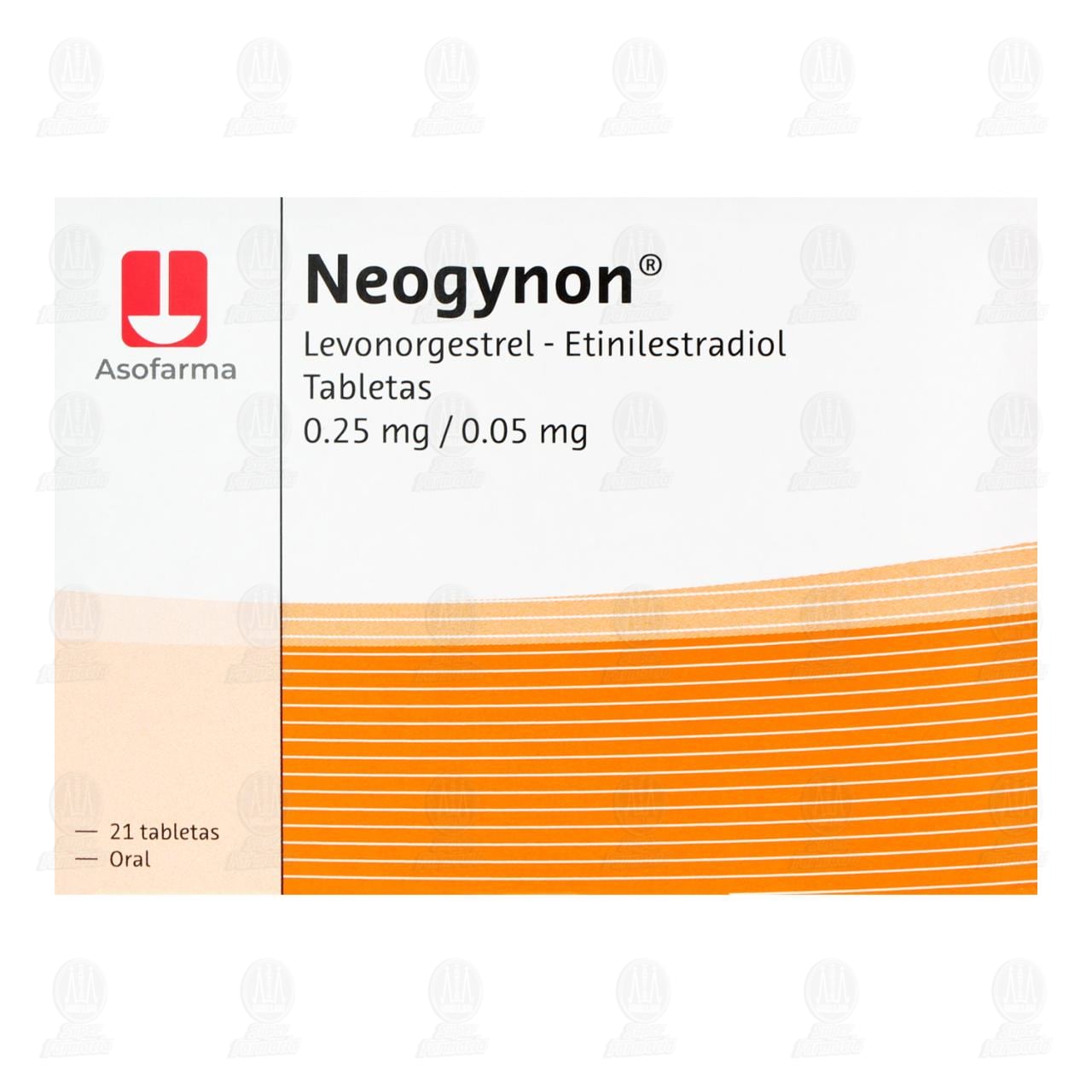 Neogynon 0.25mg/0.05mg, 21 Tabletas. image number 1