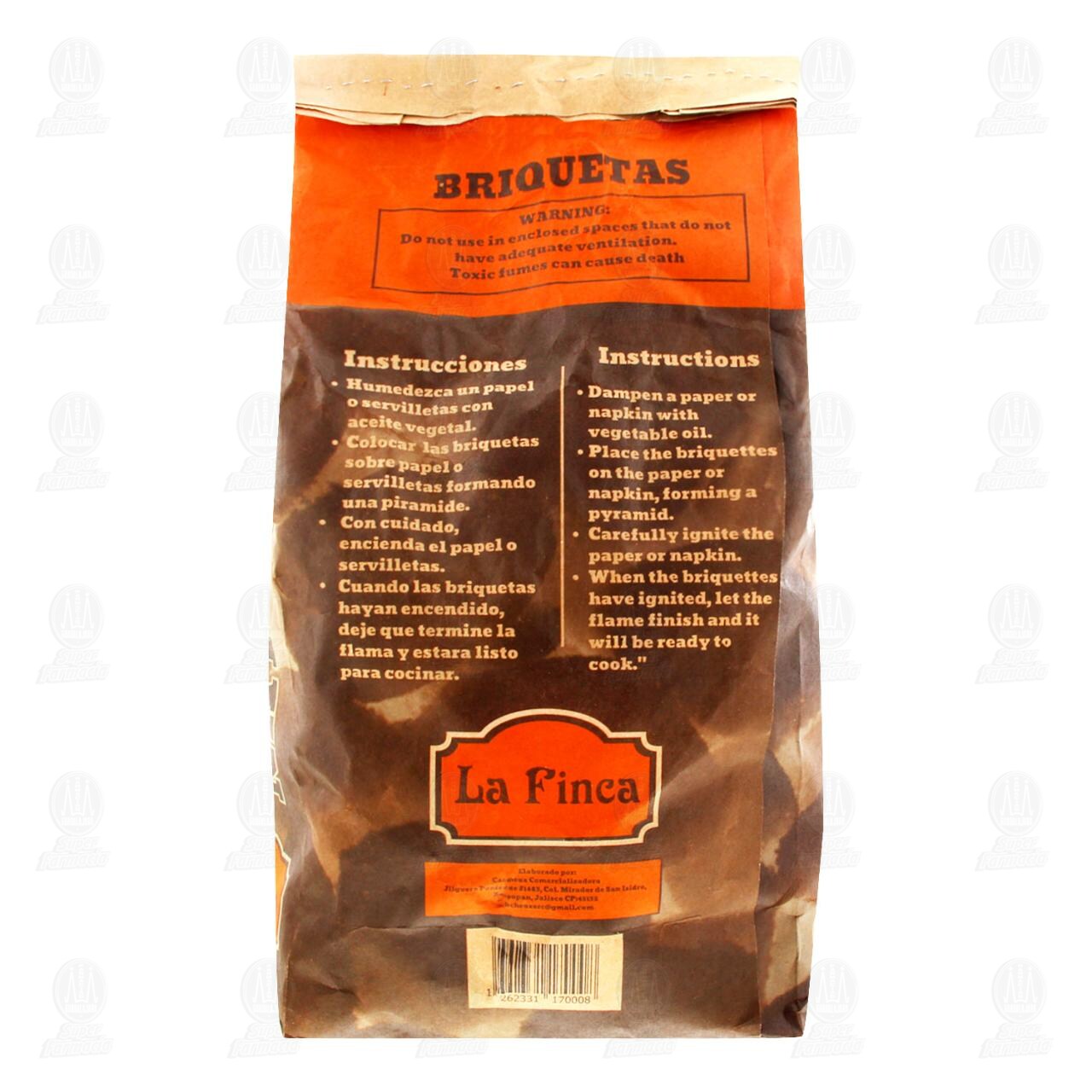 Briquetas de Carbón La Finca, 3 kg. image number 2