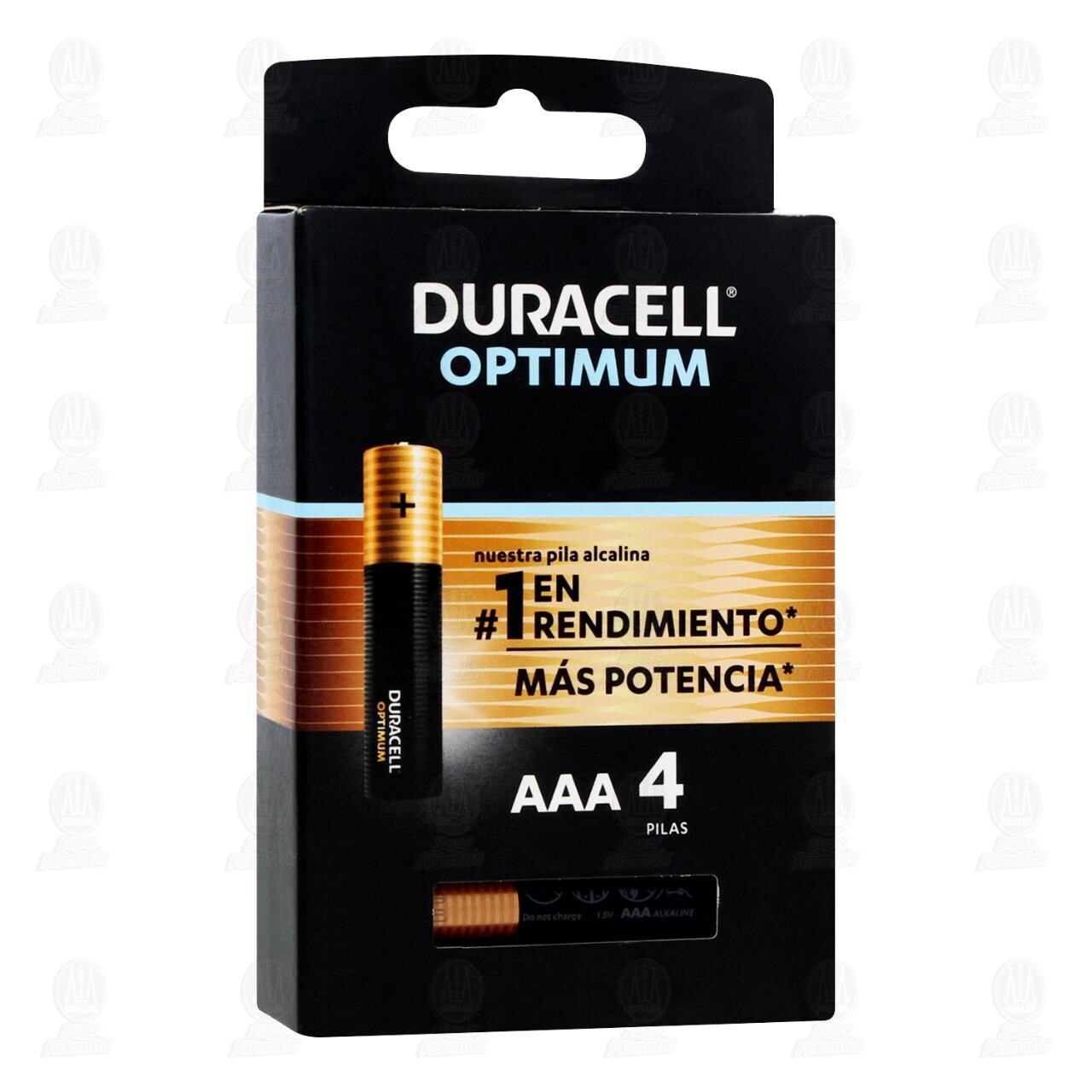Pilas AAA Alcalinas Duracell Optimum, 4 pzas.