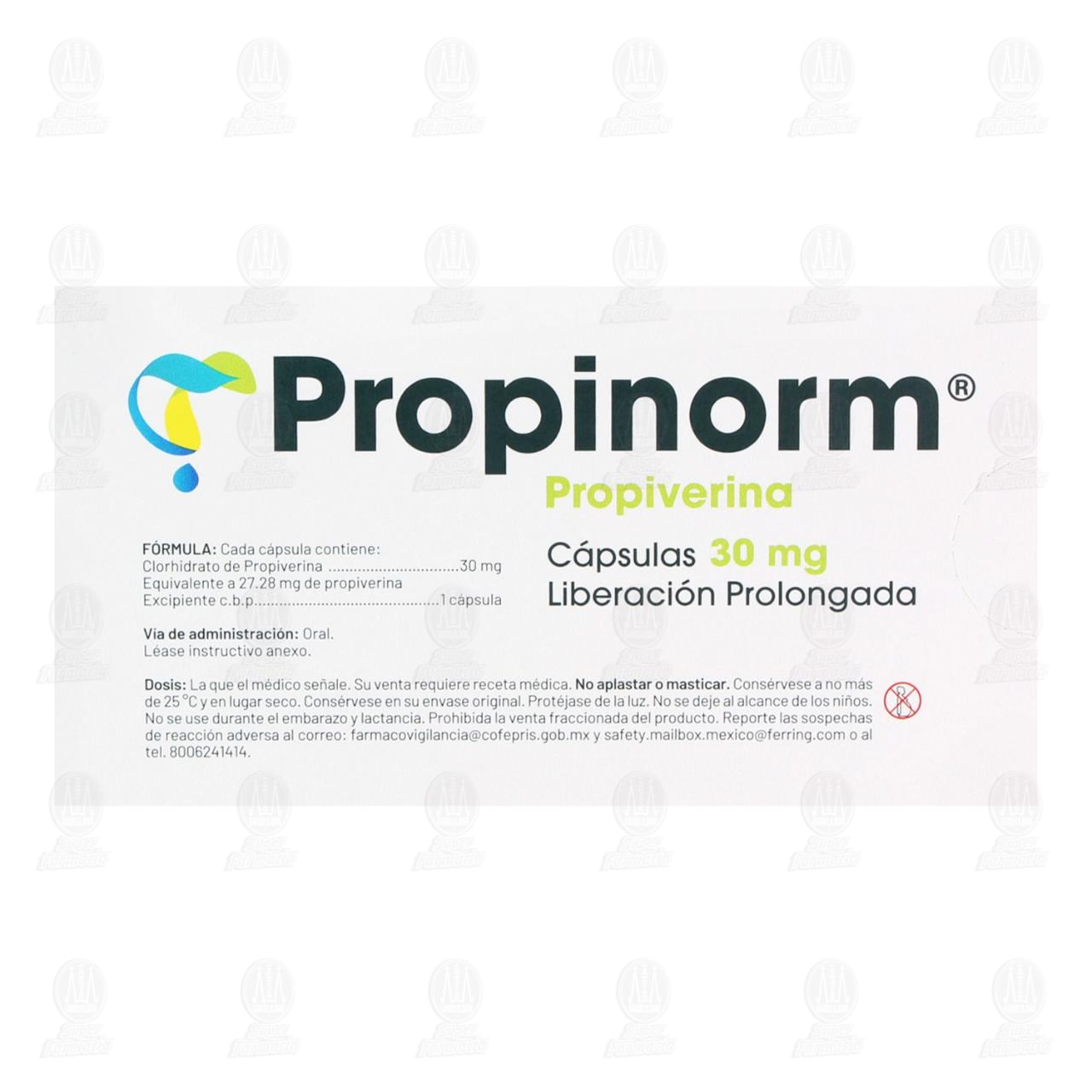 Propinorm 30 mg, 28 Cápsulas. image number 2