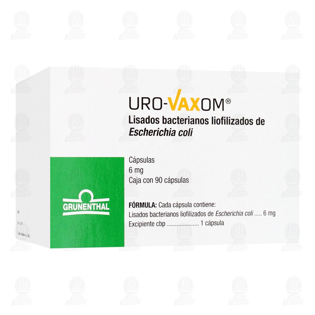 Uro-Vaxom 6 mg, 90 Cápsulas. image number 0