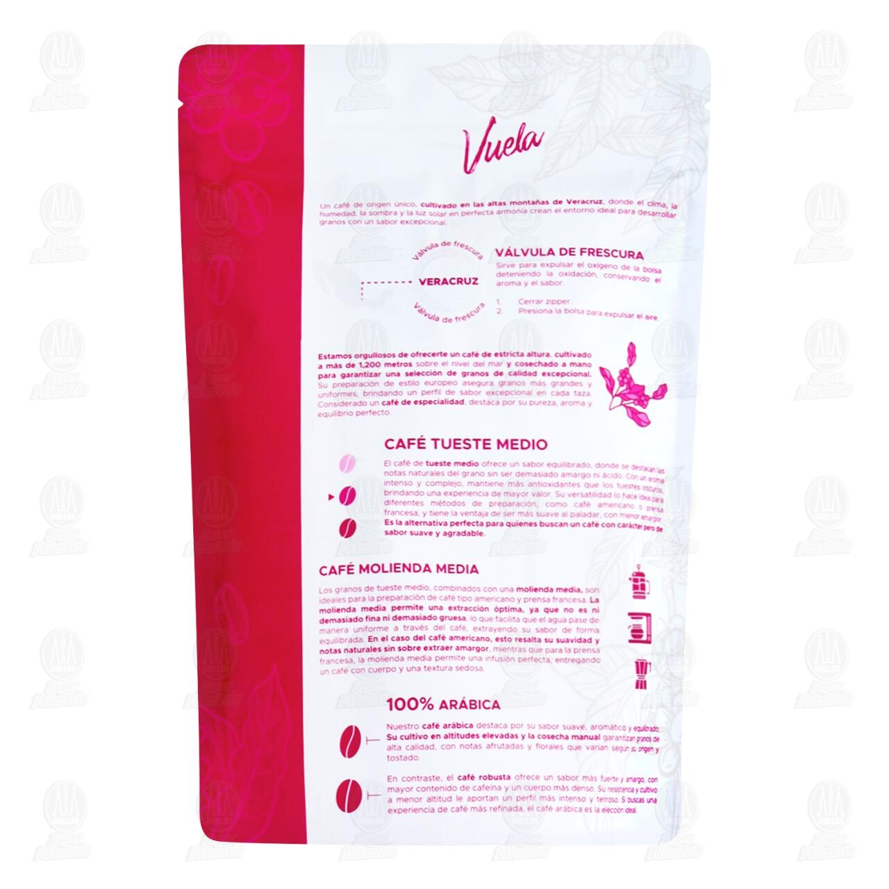 Caf&eacute; de Veracruz Vuela Tueste Medio y Molido Medio, 250 gr. image number 1