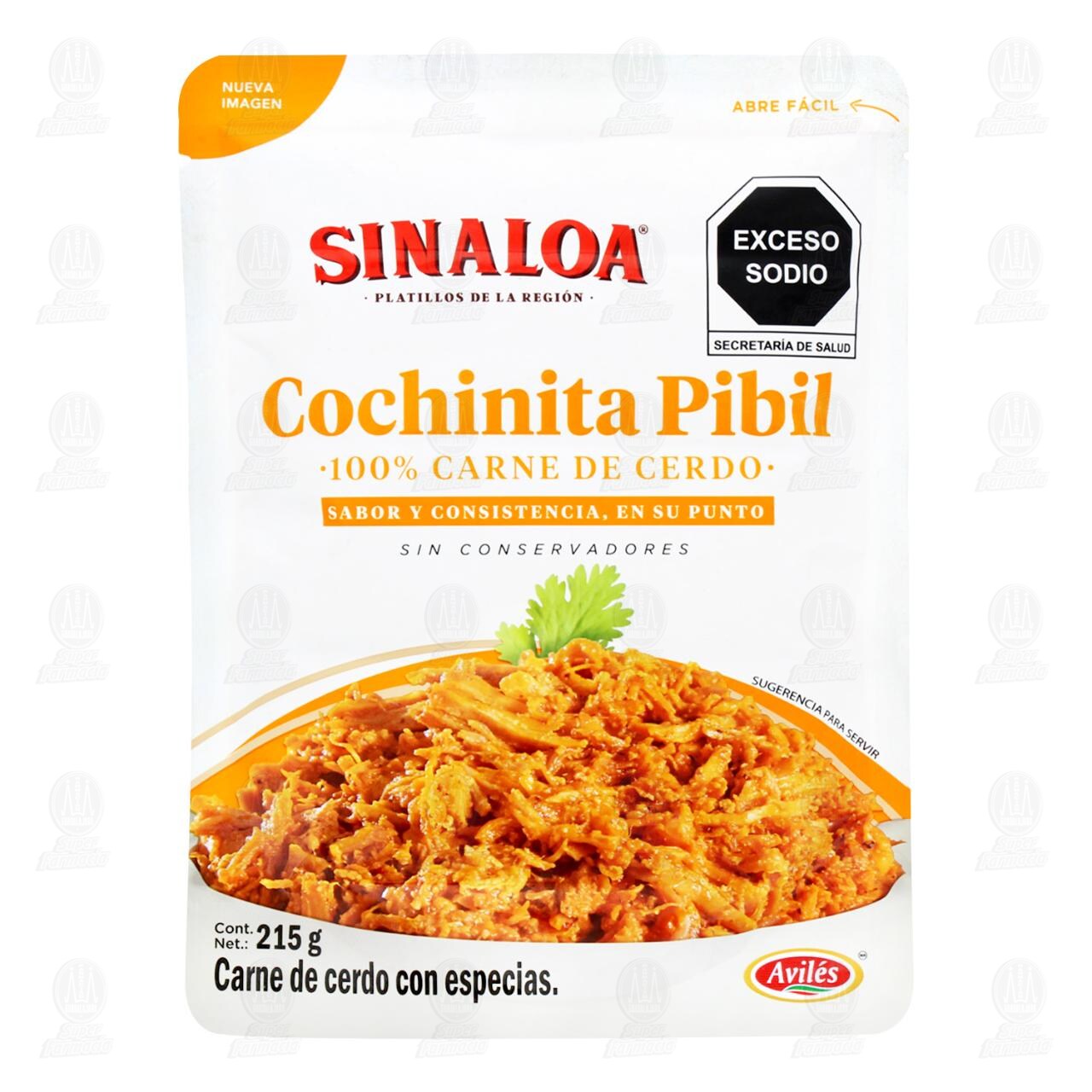 Cochinita Pibil Sinaloa 100% Carne de Cerdo con Especias, 215 gr. image number 0