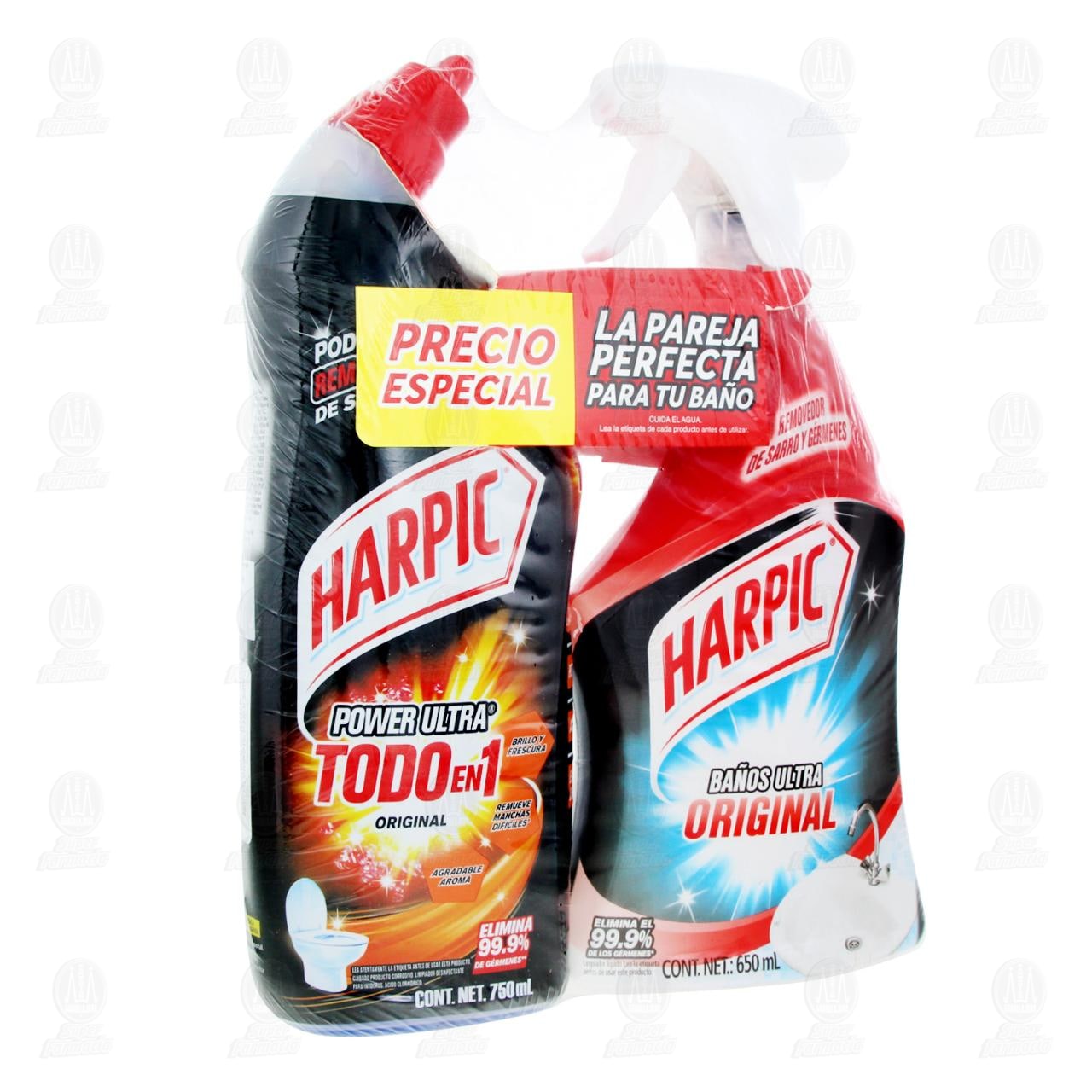 Imagen para Pack Harpic La pareja Perfecta para tu Baño Precio Especial 1 Harpic Power Ultra + 1 Harpic Baños Ultra, 2 piezas.