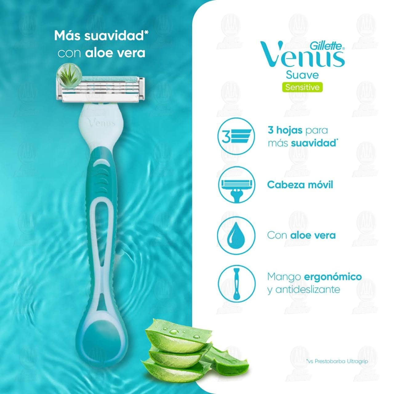 M&aacute;quina para Afeitar Gillette Venus Suave Sensitive, 4 pzas. image number 2