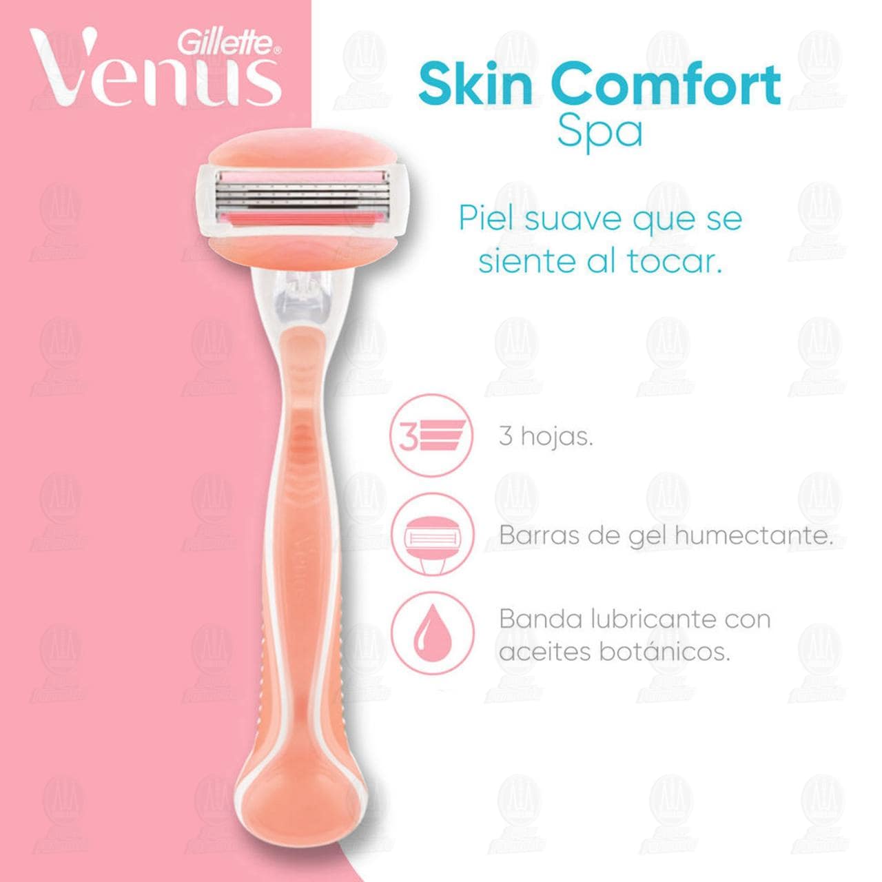 Cartucho Gillette Venus Skin Comfort Spa para afeitar, 4 pzas. image number 2