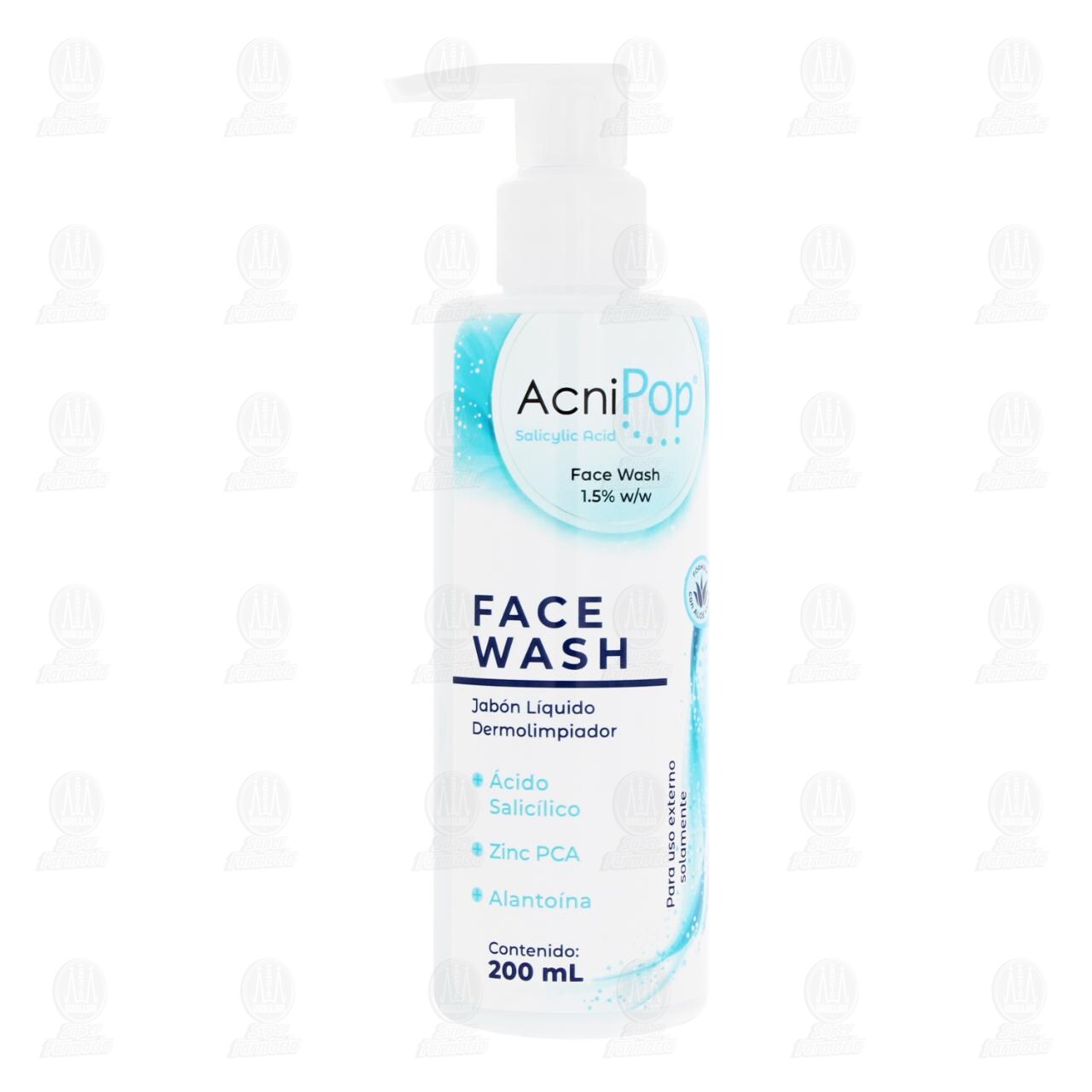 Jab&oacute;n L&iacute;quido AcniPop Dermolimpiador Face Wash, 200 ml. image number 0
